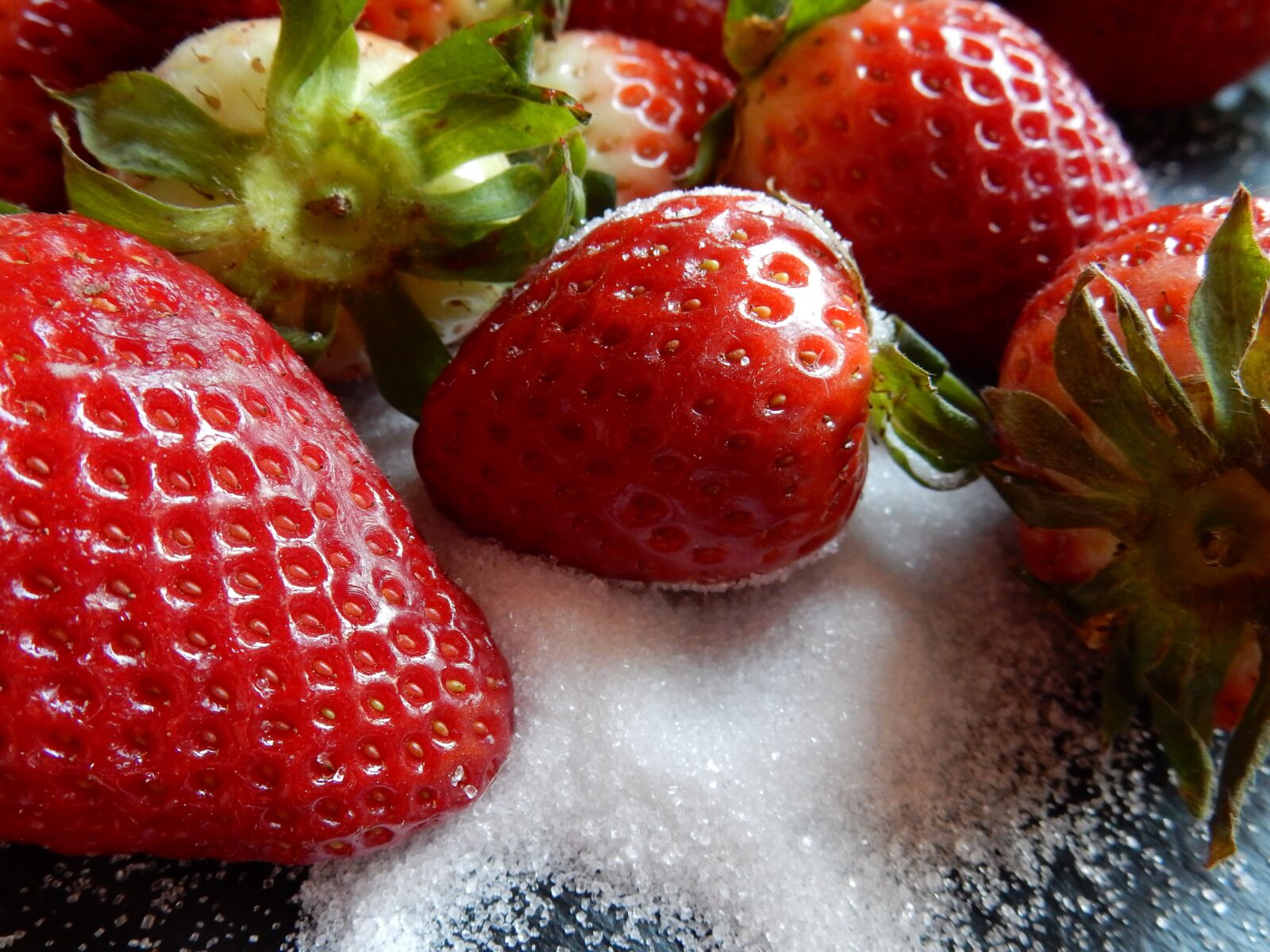 Nikon Coolpix S9900 sample photo. Strawberries, sugar, sweet photography