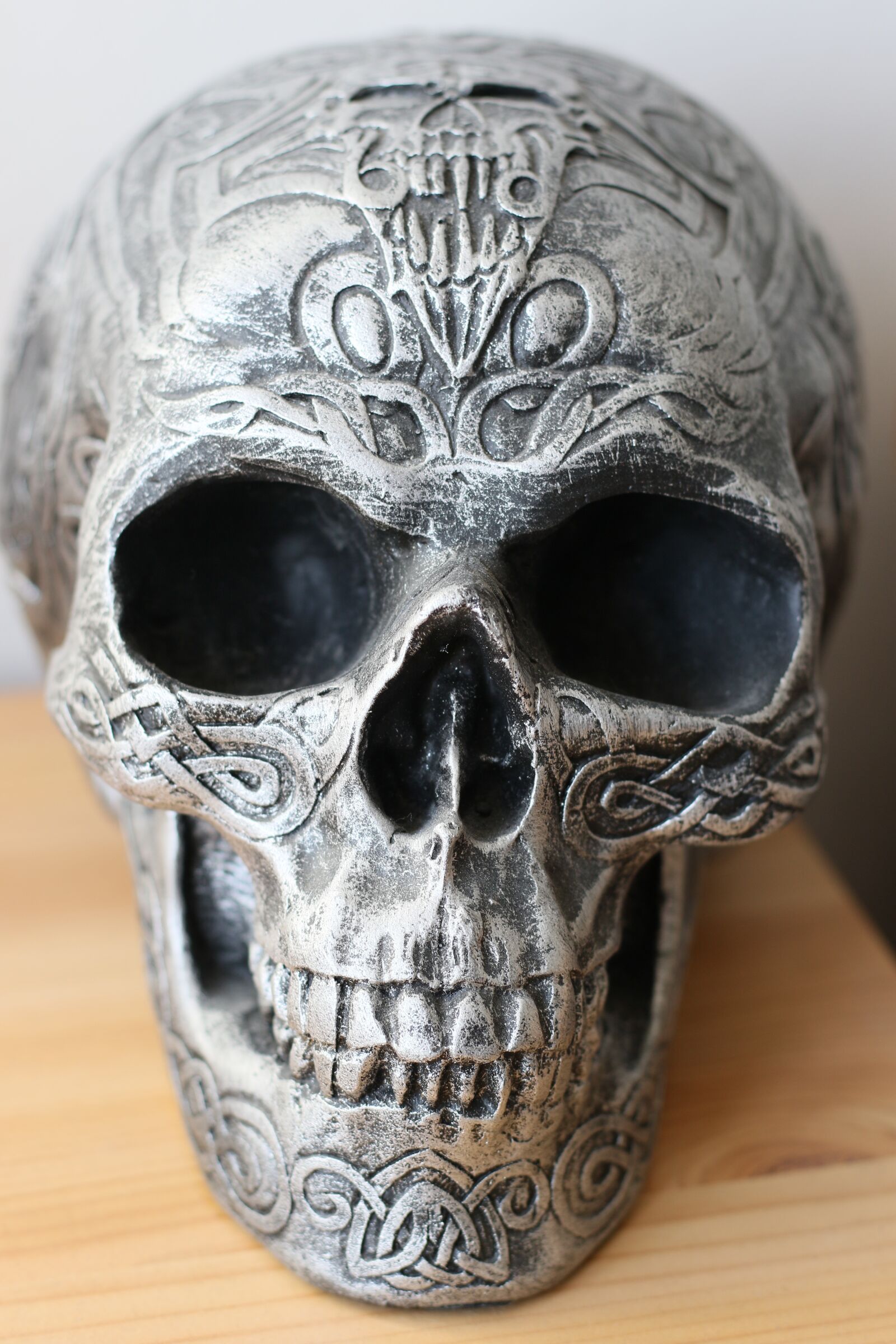 Canon EOS 7D Mark II + Canon EF 50mm F1.8 STM sample photo. Skull, pattern, sculpture photography