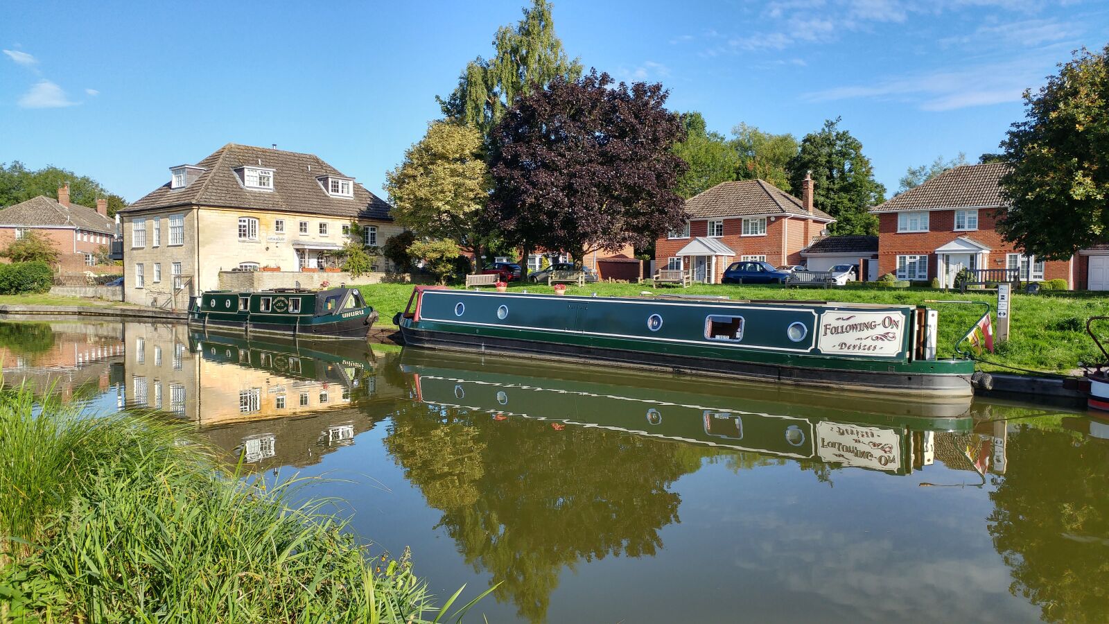 LG G5 sample photo. Canal, waterway, barge photography