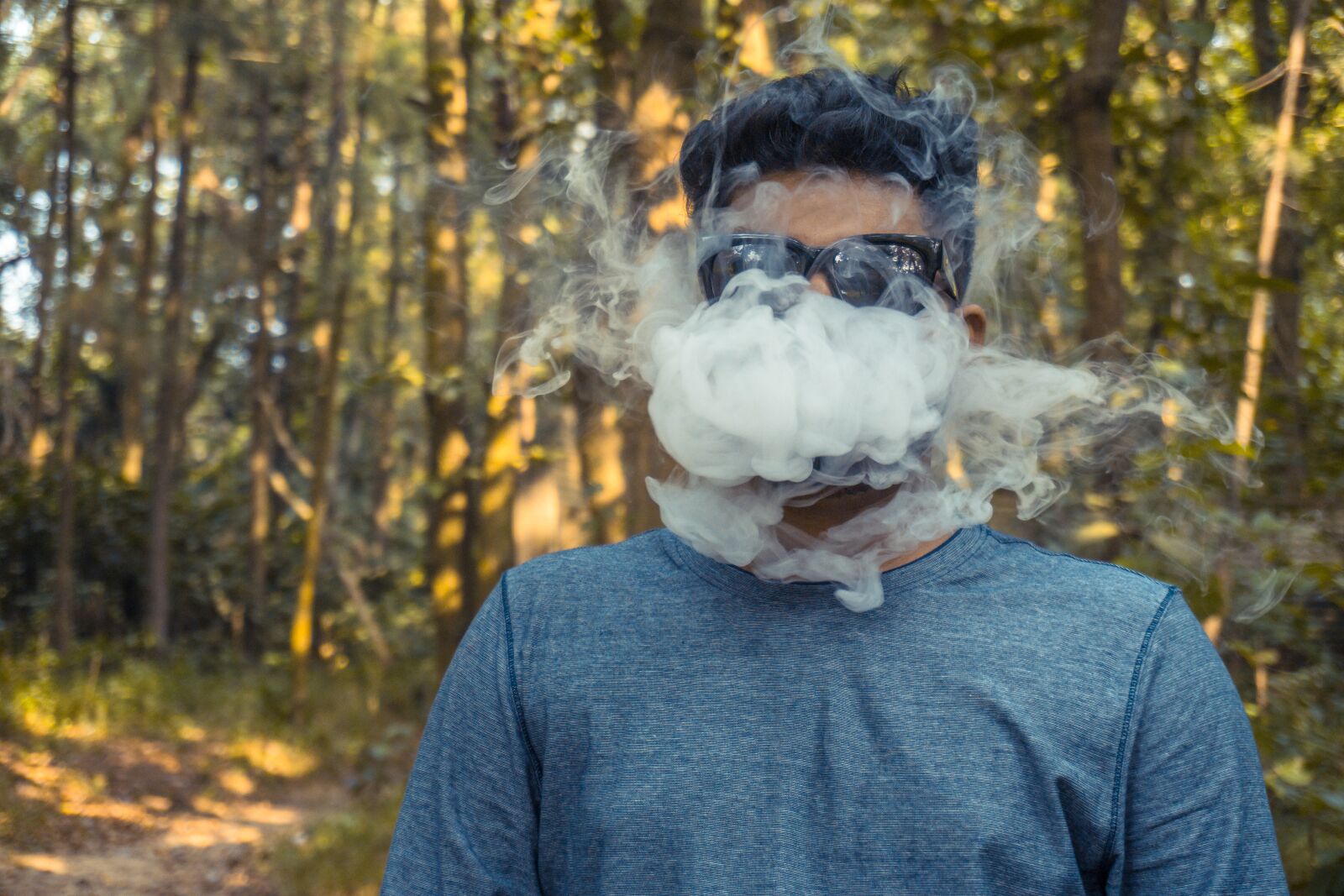 Sony a6000 sample photo. Vape, smoking, forest photography