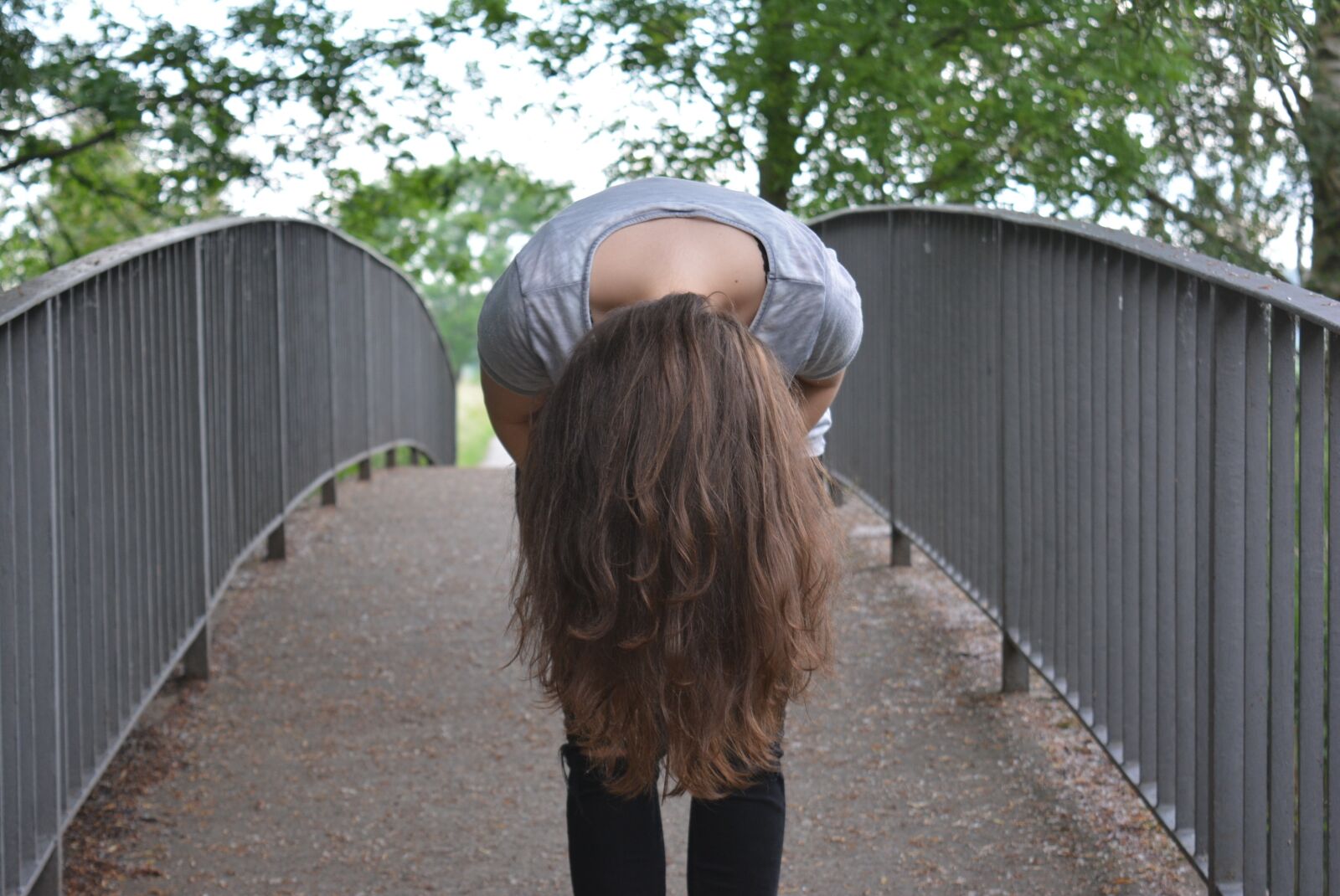 Nikon D5200 sample photo. Girl, upside down, hair photography