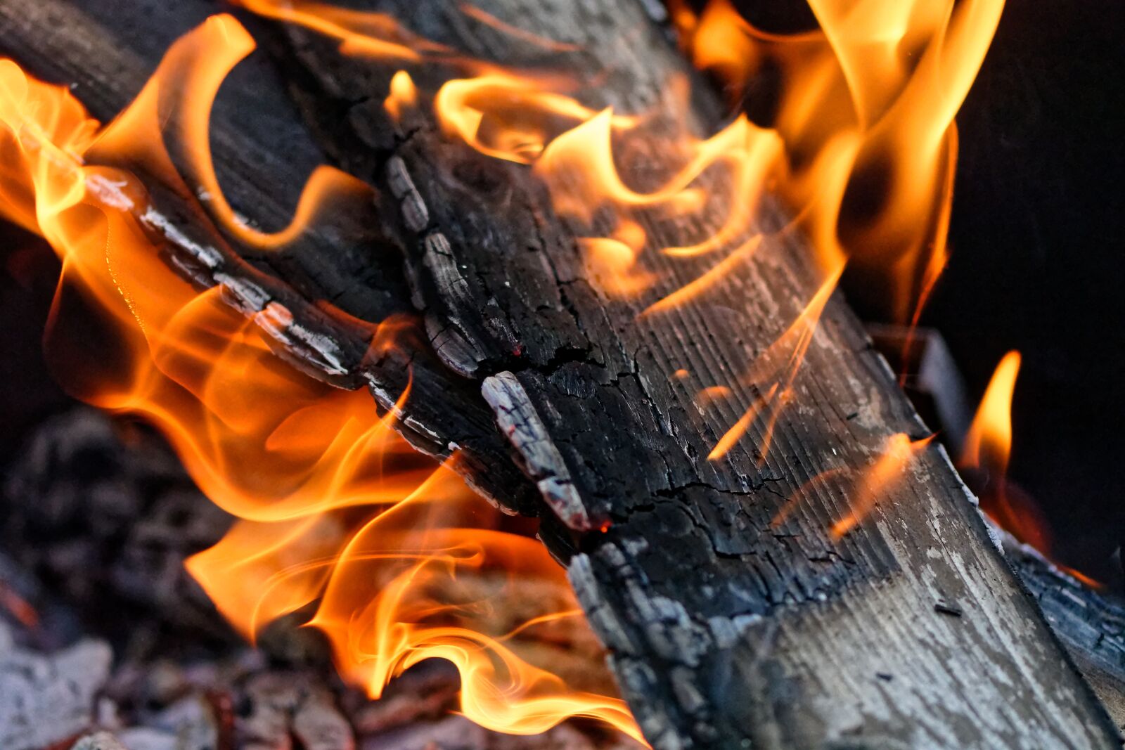 Nikon D7200 sample photo. Fire, flame, wood photography