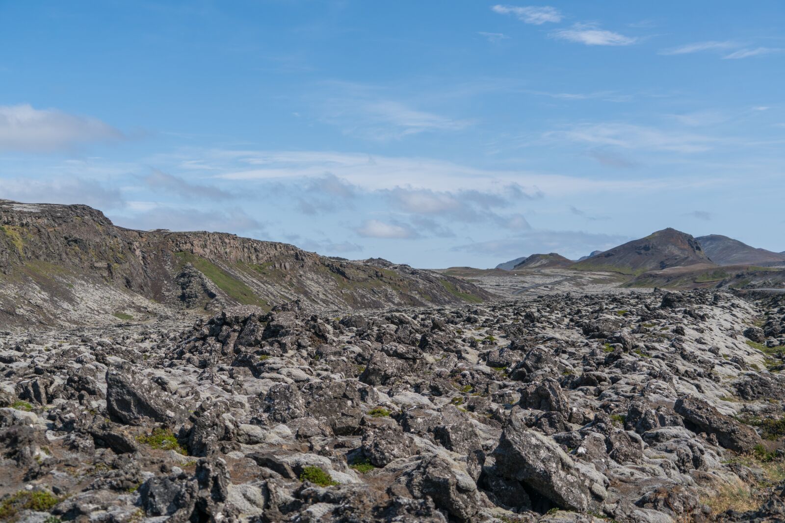 Sony a7R II + Sony FE 24-240mm F3.5-6.3 OSS sample photo. Iceland, lava fields, mountains photography