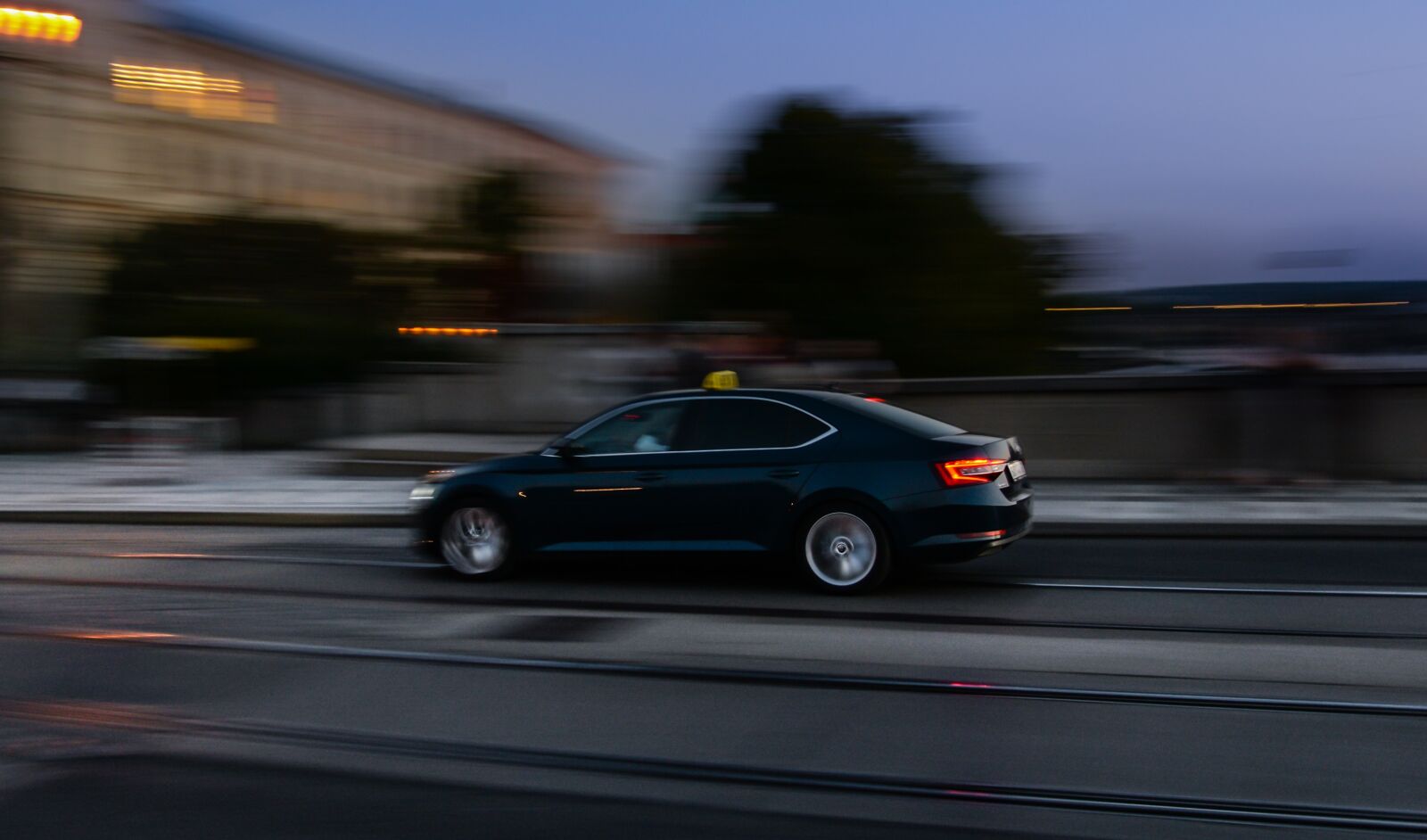 Nikon D610 sample photo. Car, night, evening photography