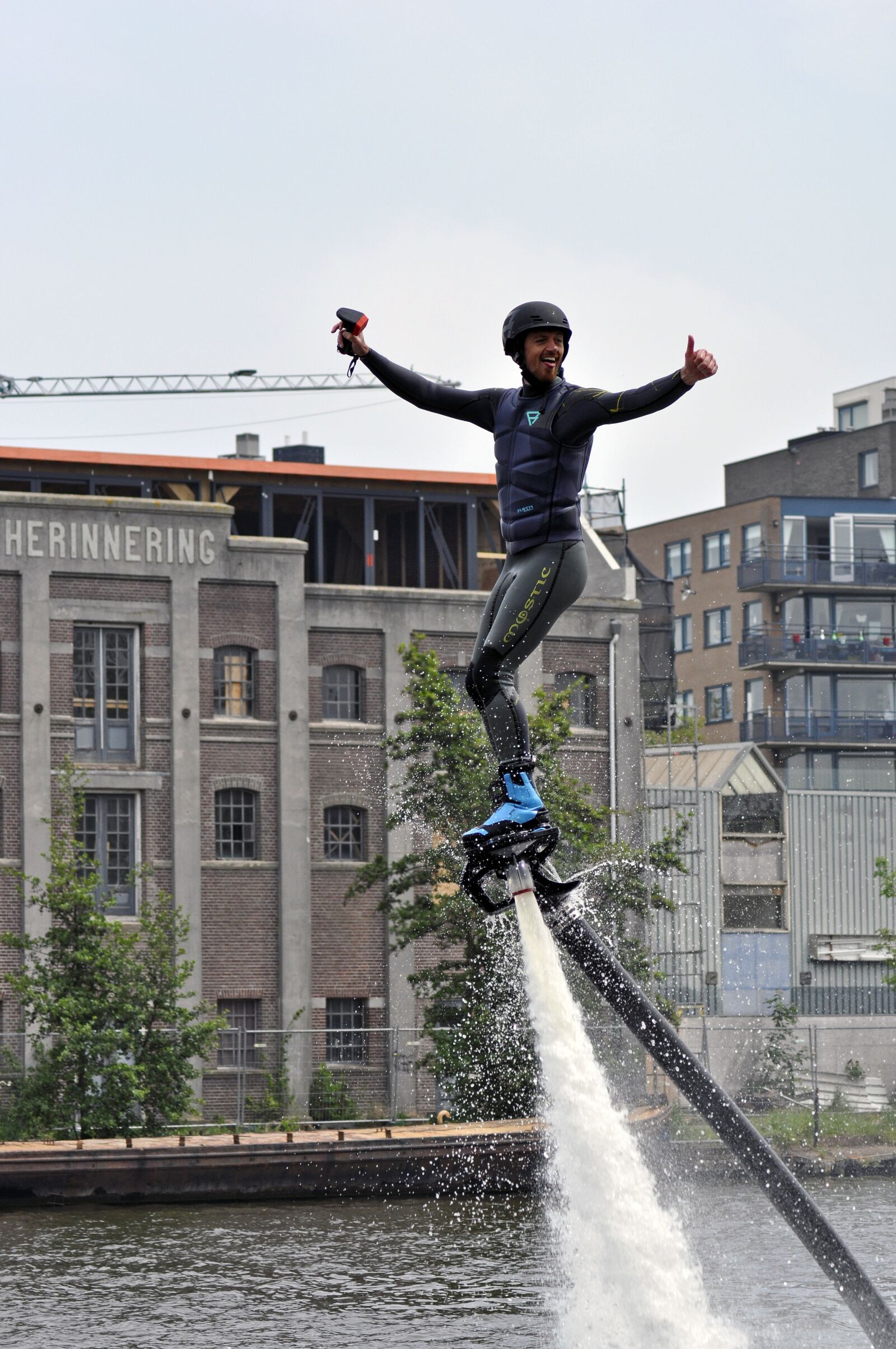 Nikon D5000 sample photo. Flyboarding, jetboarding, water photography