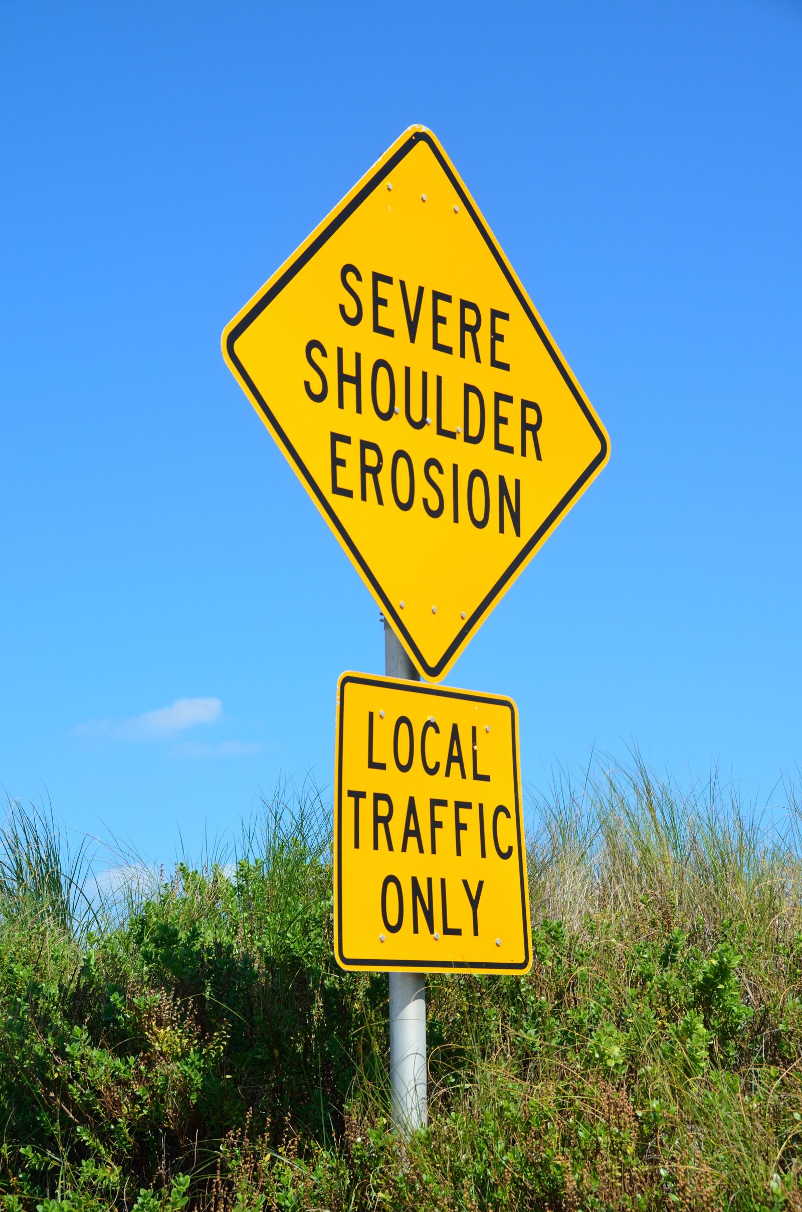 Nikon D7000 sample photo. Beach erosion sign, beach photography