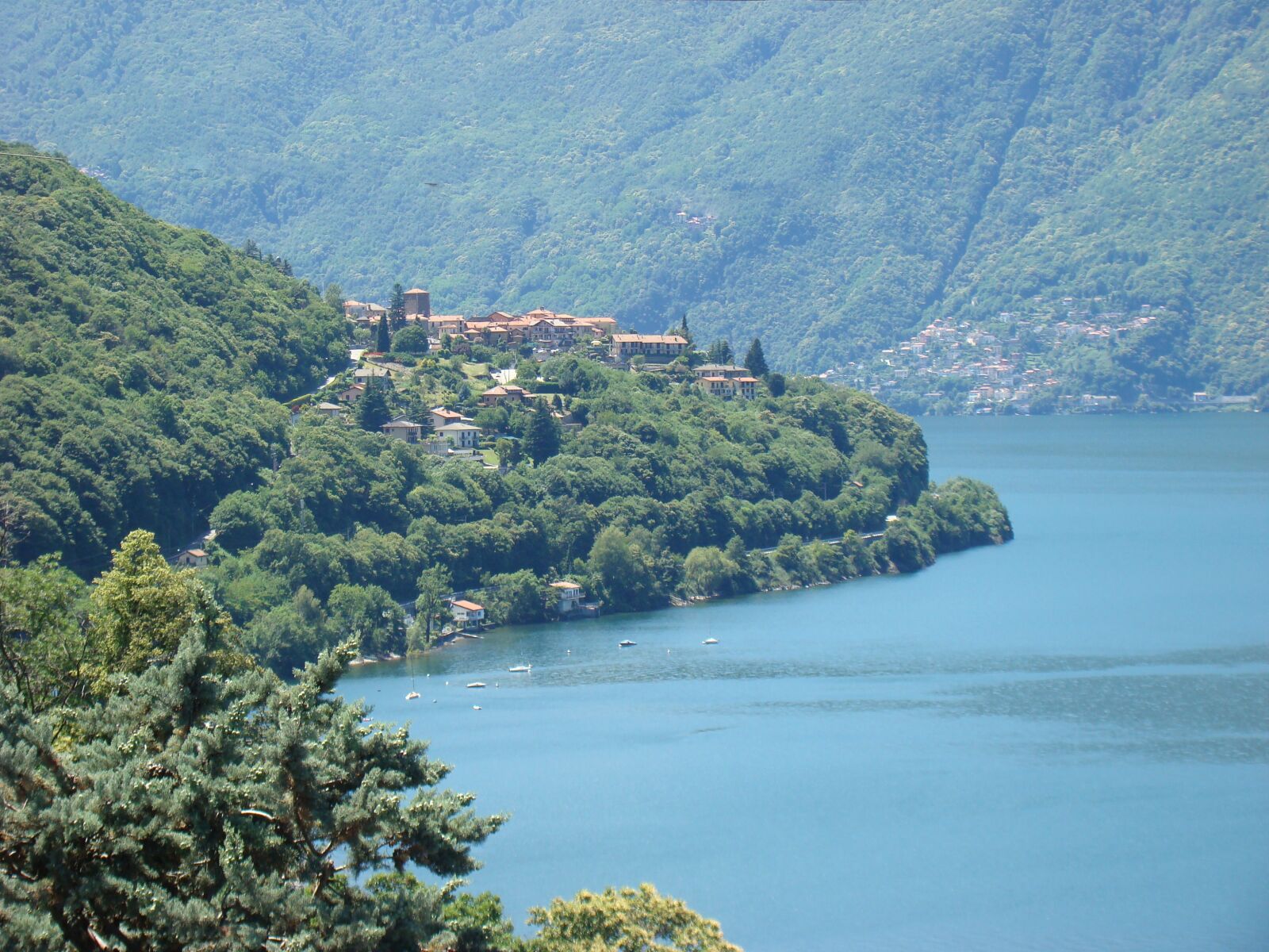 Sony DSC-H7 sample photo. Ticino, switzerland, lake lugano photography