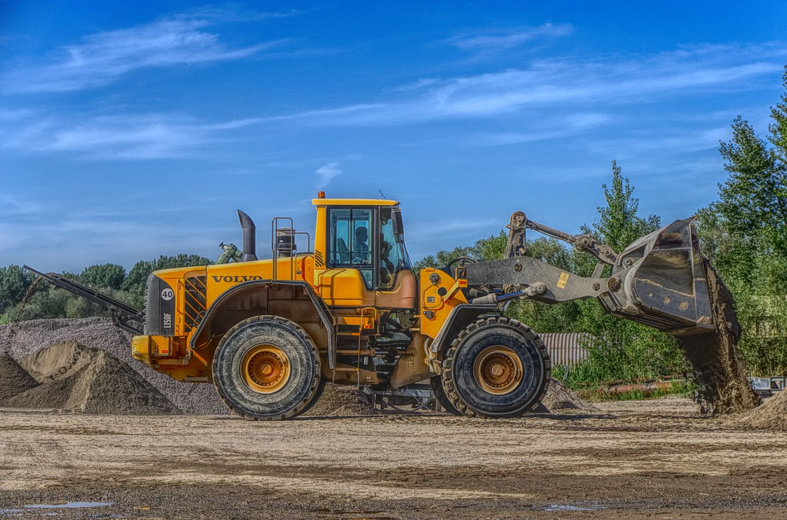 Sony a6000 sample photo. Excavators, open pit mining photography