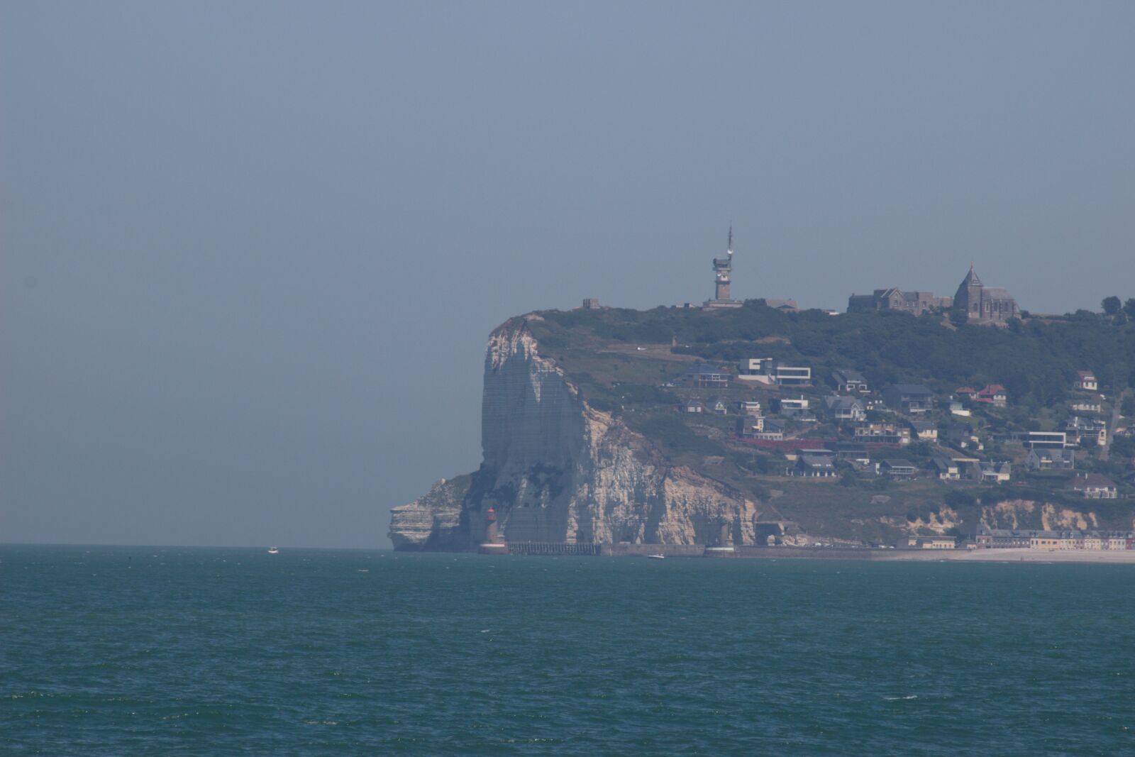 Canon EF75-300mm f/4-5.6 sample photo. France, sea, chalk cliff photography