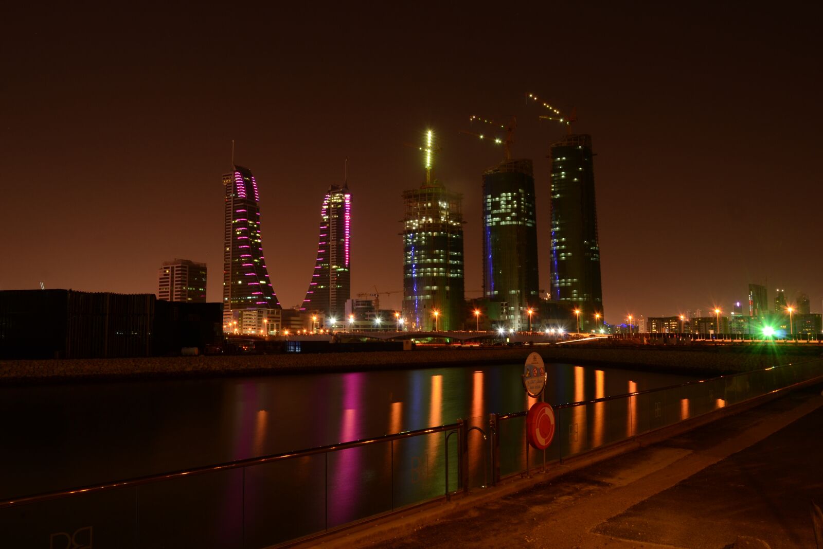 Nikon D3100 sample photo. Bahrain, night, city photography