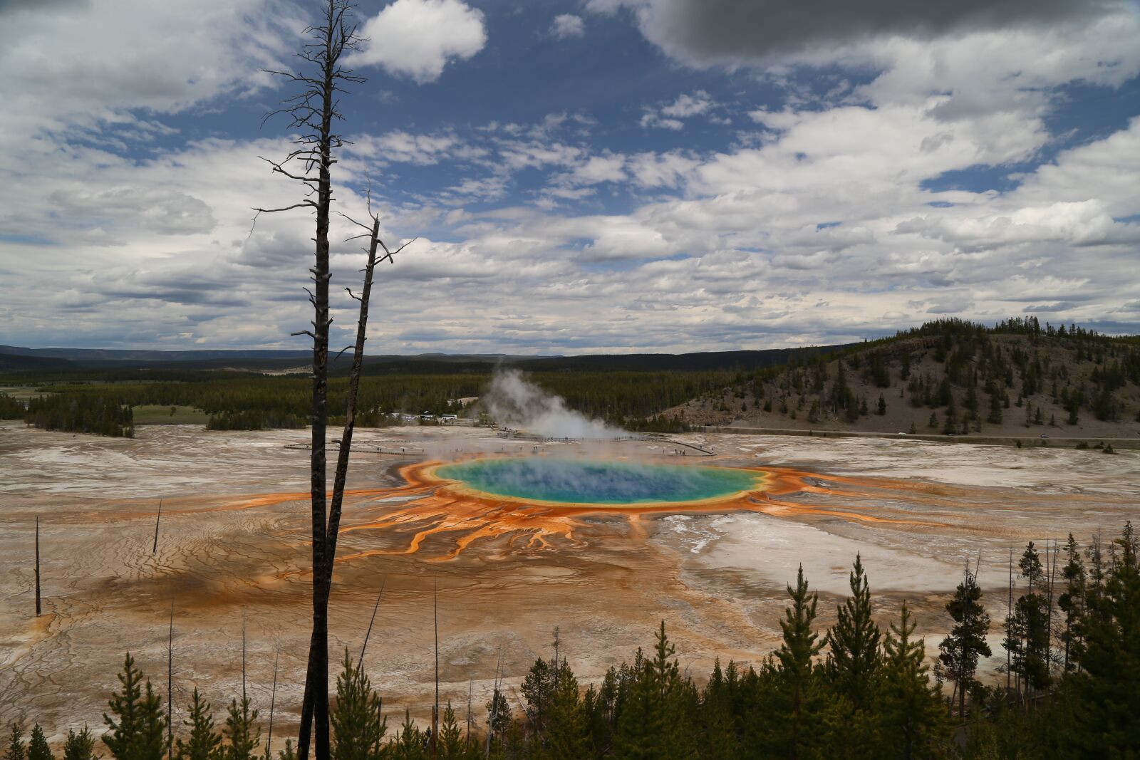 Canon EOS 6D + Canon EF 24-105mm F4L IS USM sample photo. Grand prismatic, yellowstone national photography