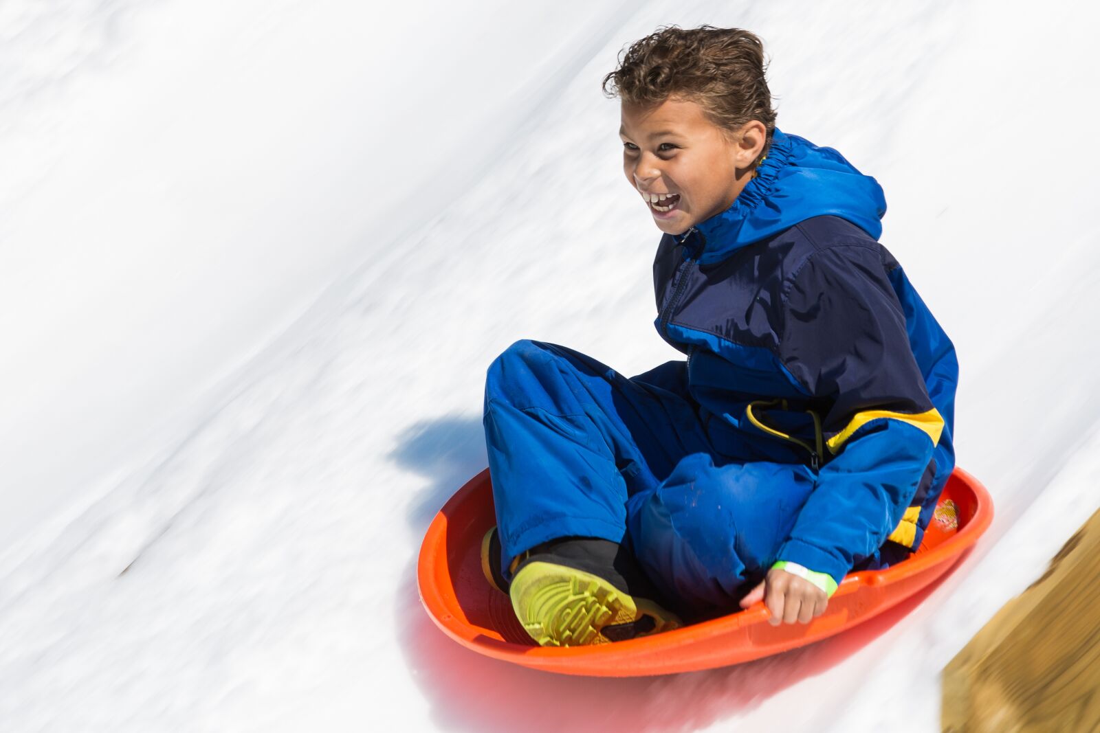 Canon EOS 6D sample photo. Snow, sled, fun photography