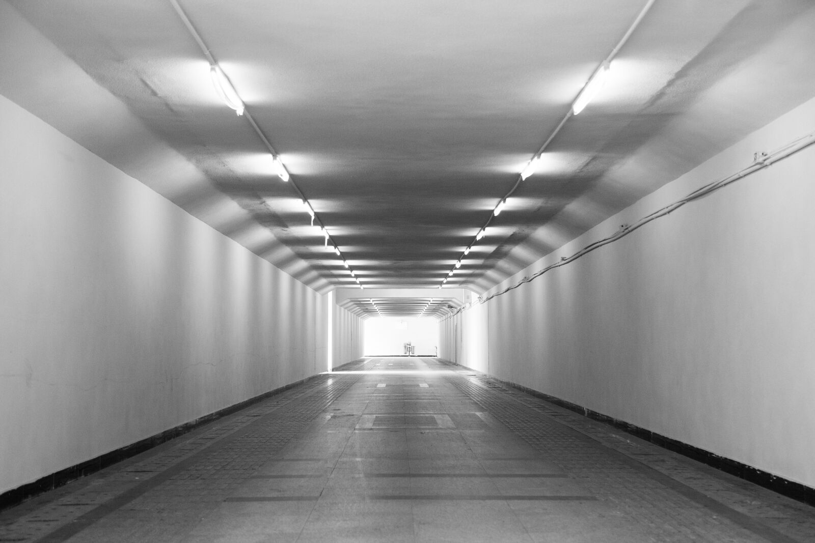 Canon EOS 5D Mark II sample photo. Underground passage, black and photography