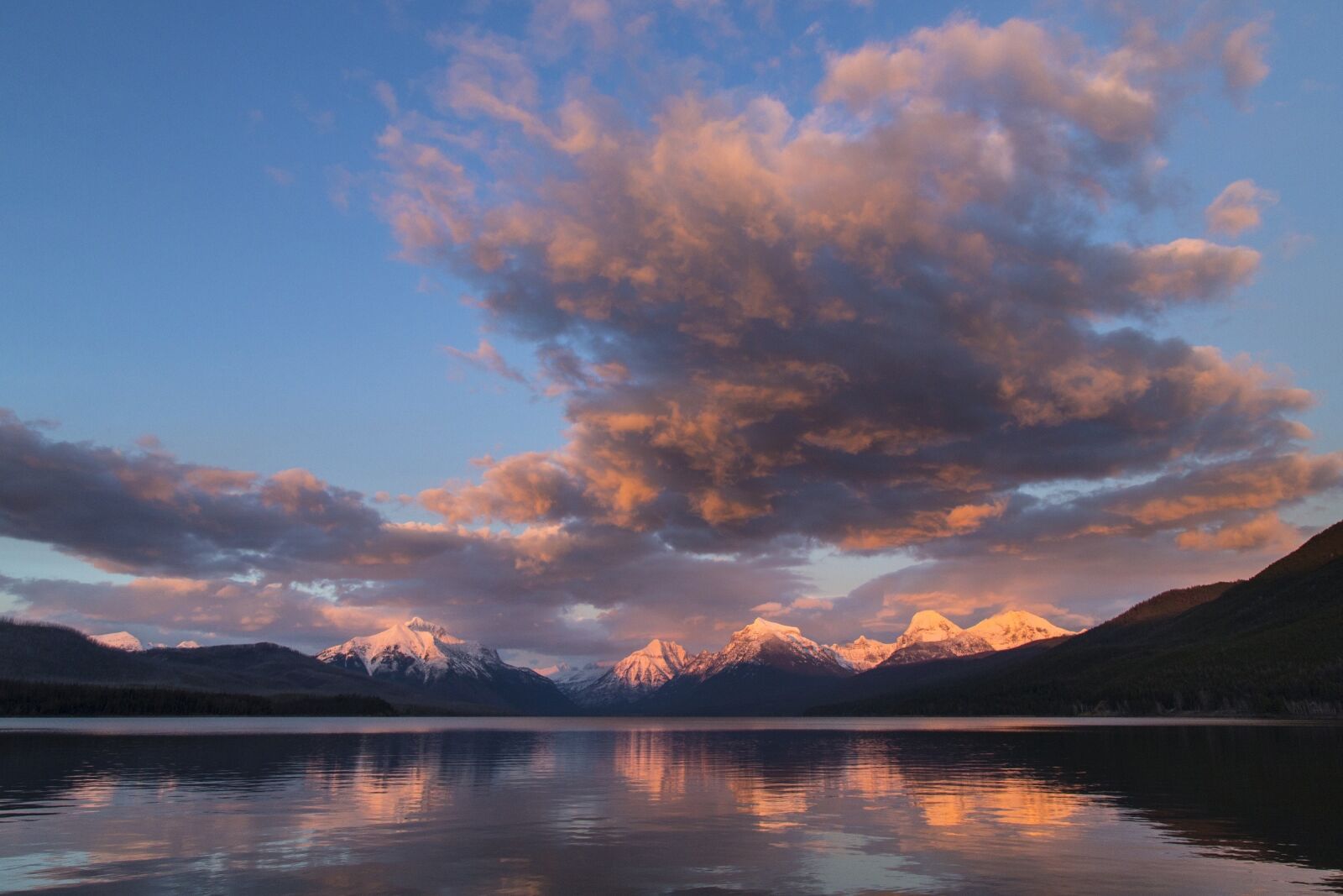 Canon EF 24-105mm F4L IS USM sample photo. Lake mcdonald, landscape, panorama photography
