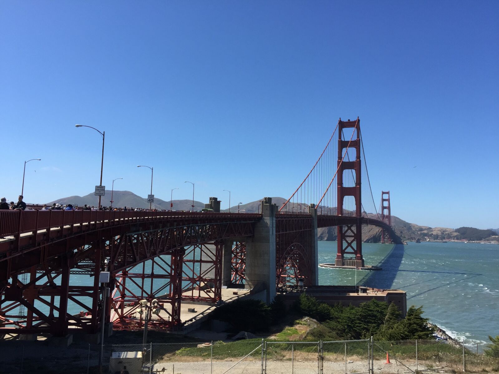 iPhone 6 Plus back camera 4.15mm f/2.2 sample photo. Golden gate bridge, bridge photography