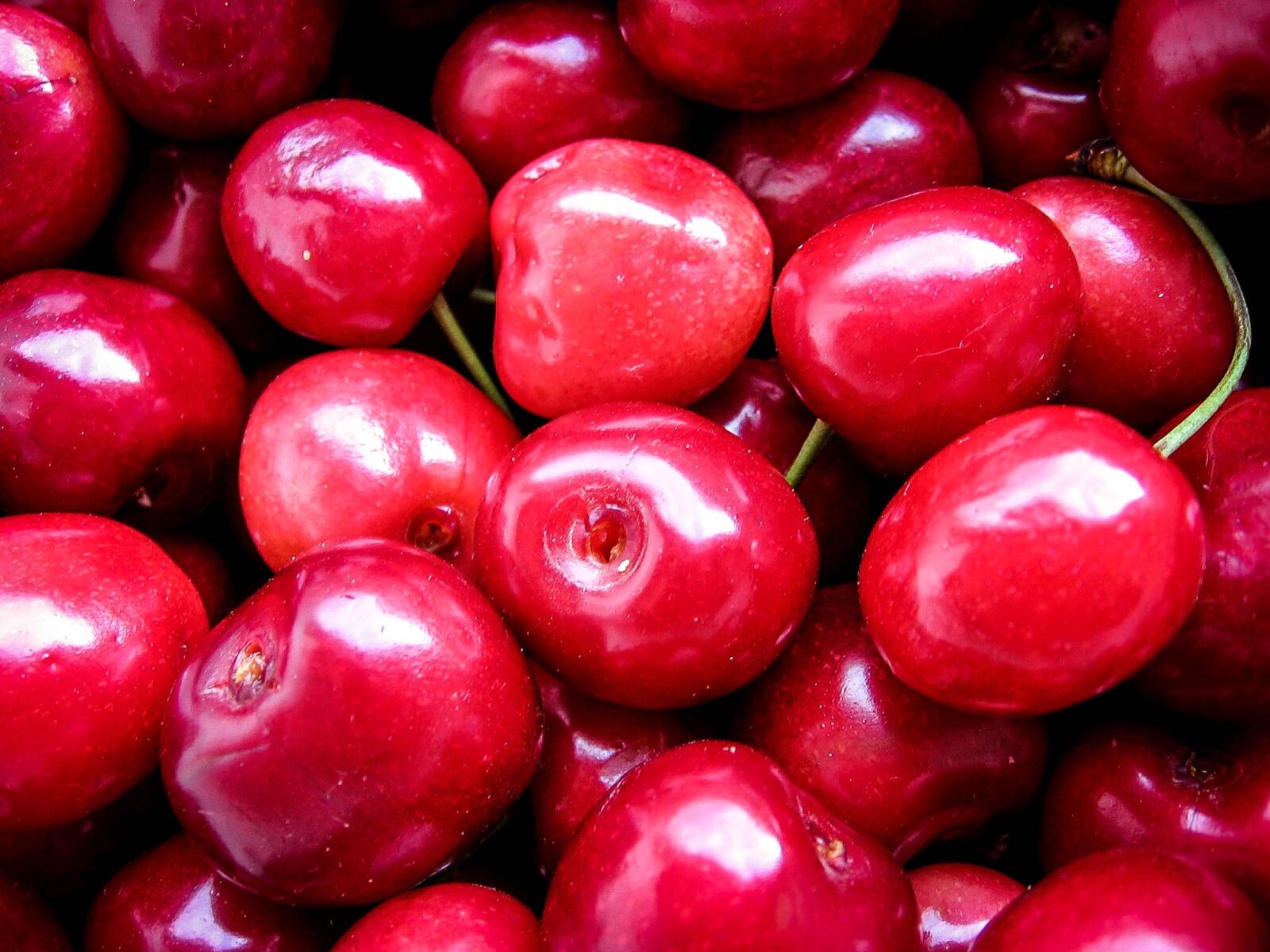 Canon POWERSHOT A510 sample photo. Cherries, fruits, red photography