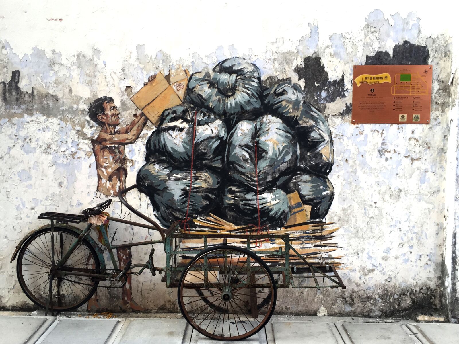 Apple iPhone 6 sample photo. Ipoh, old town, trishaw photography