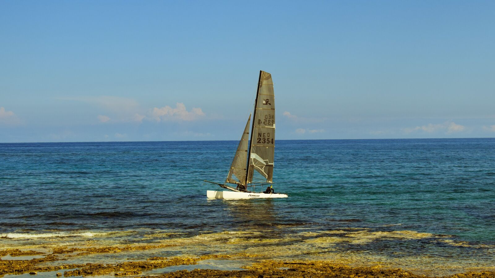 Nikon D3300 sample photo. Catamaran, sailing, sea photography