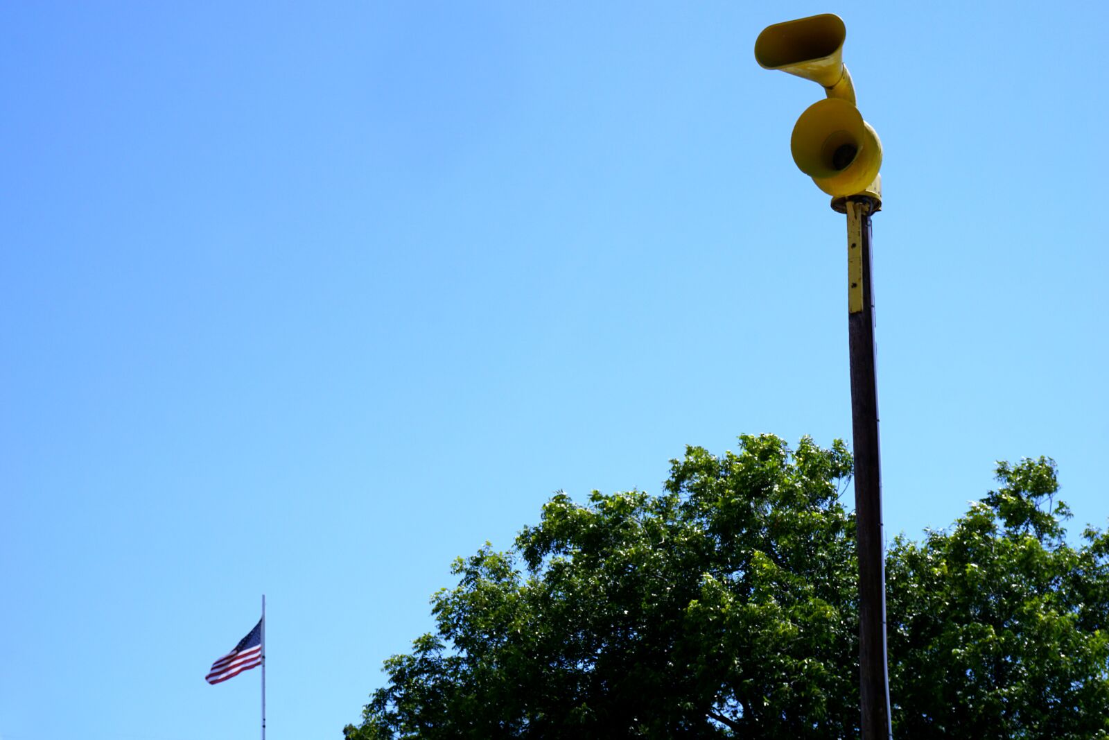 Sony a6000 sample photo. Tornado siren, alarm, texas photography
