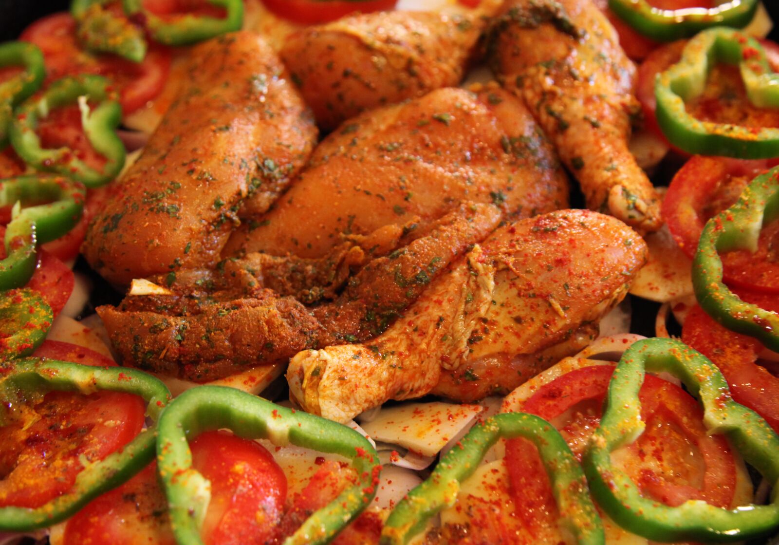 Canon EOS 5D Mark II sample photo. Food delivery, chicken, cooking photography