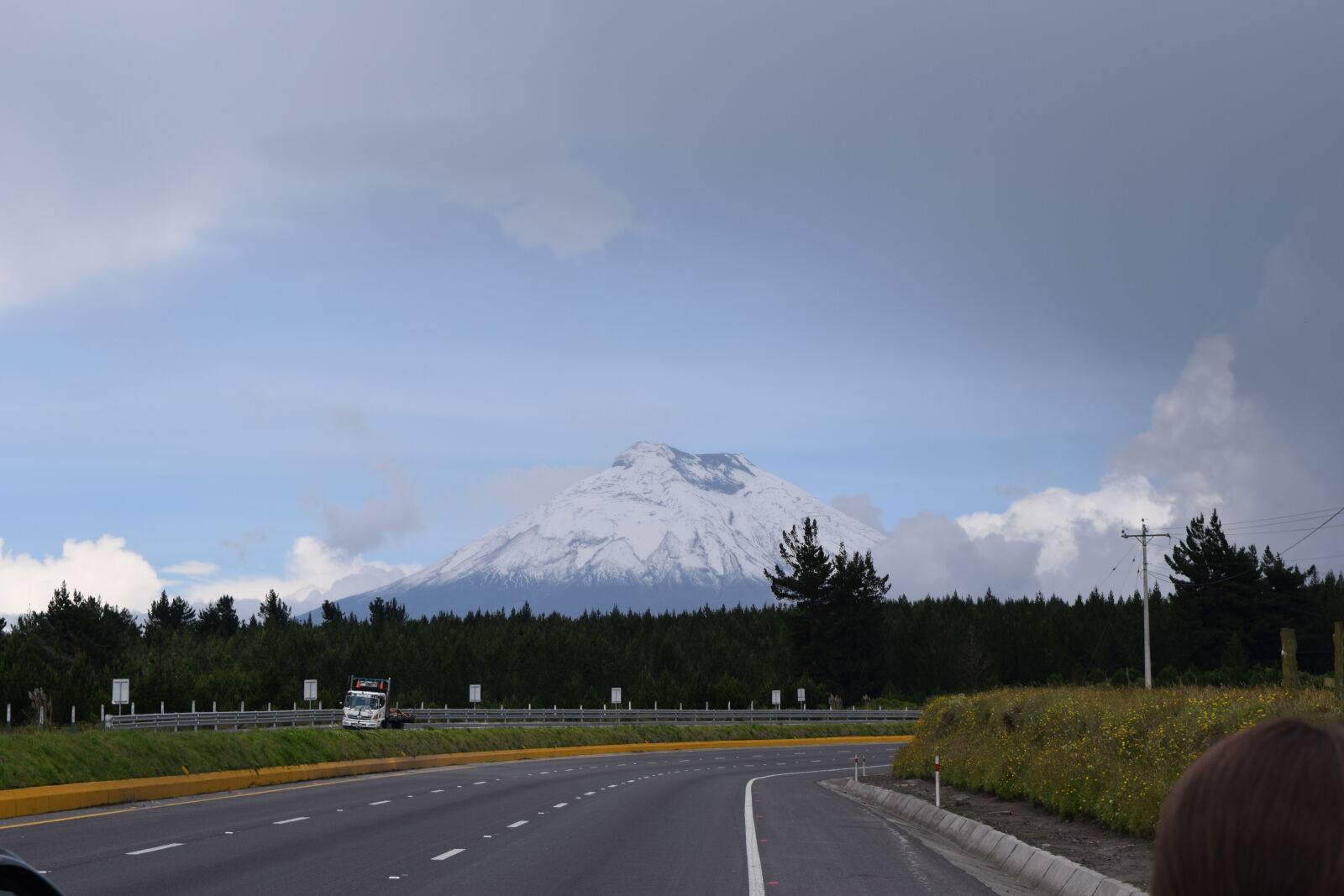 Nikon D3300 sample photo. Cotopaxi, volcano, highway, nature photography