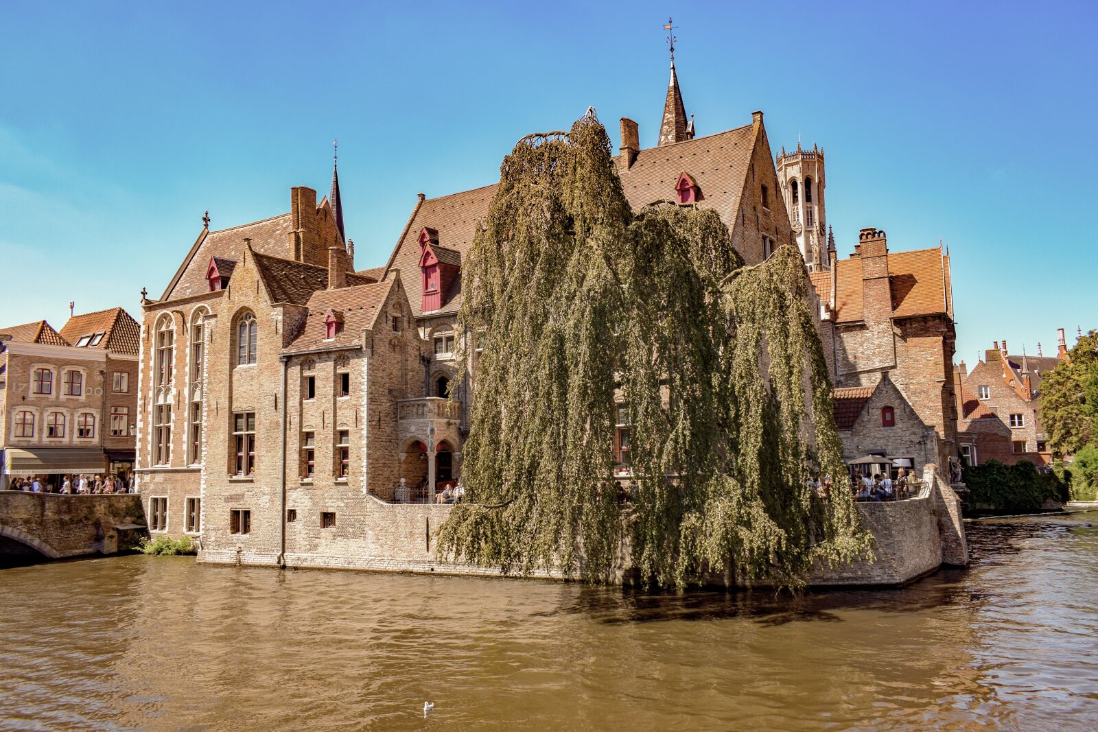 Nikon D3300 sample photo. Belgium, brugge, canal photography