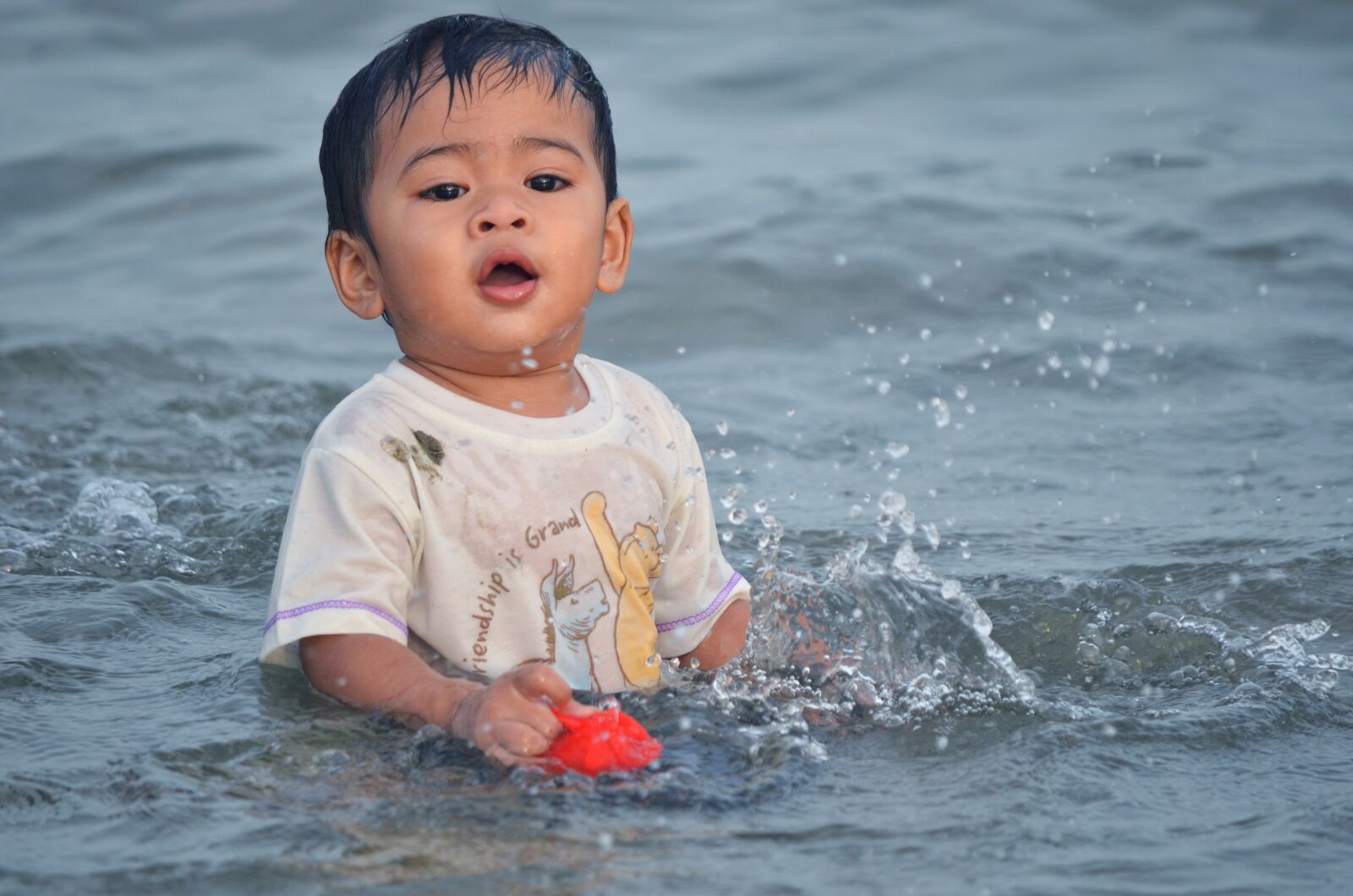 Nikon D7000 sample photo. Child, water, sea photography