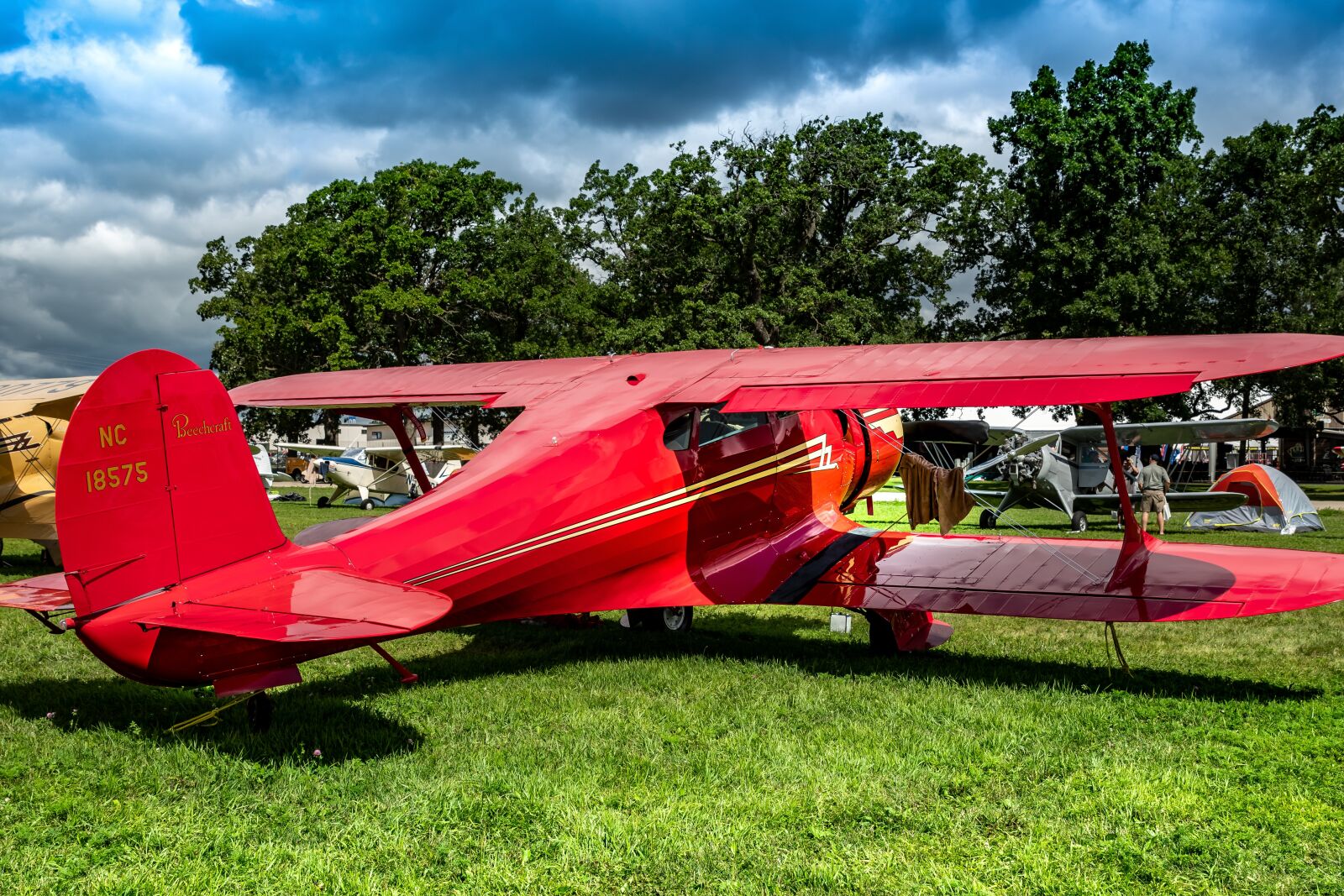 Tamron SP 24-70mm F2.8 Di VC USD sample photo. Vintage, biplane, airplane photography