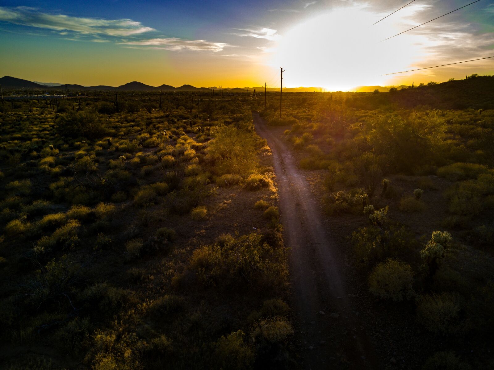 DJI FC220 sample photo. Sunset, desert, arizona photography