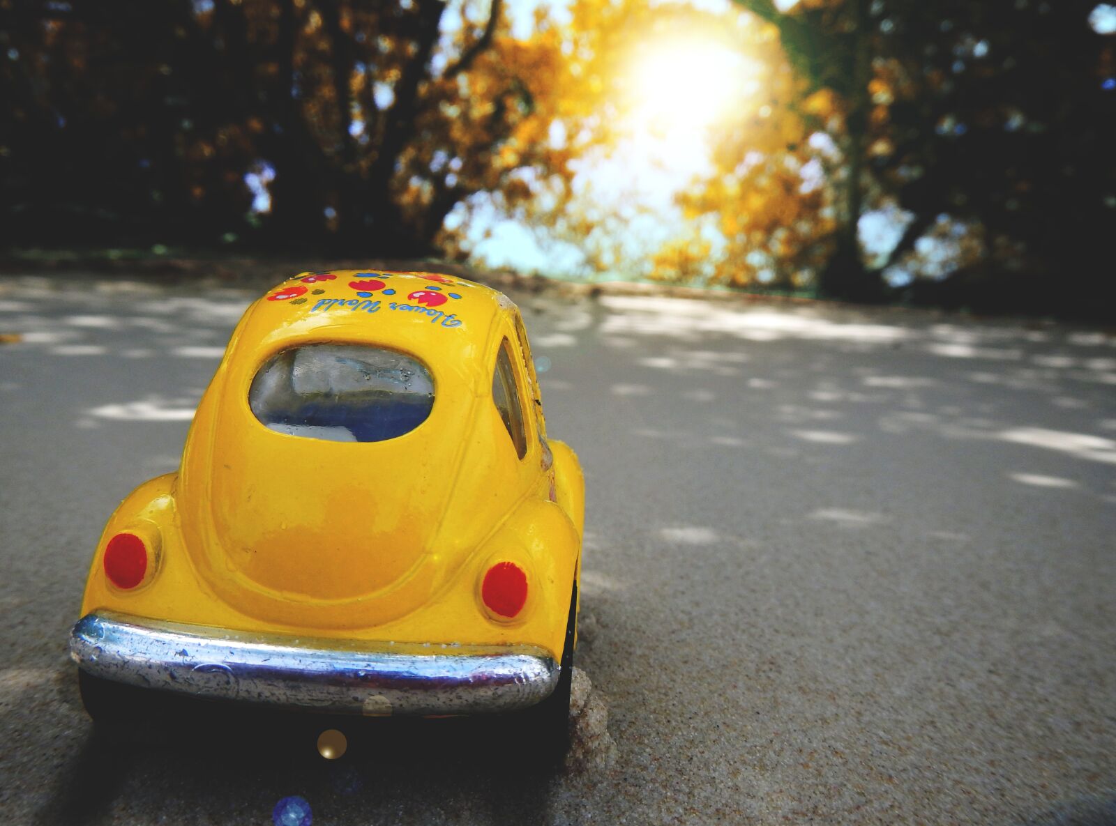 Nikon Coolpix AW110 sample photo. Sunset, road, volkswagen photography