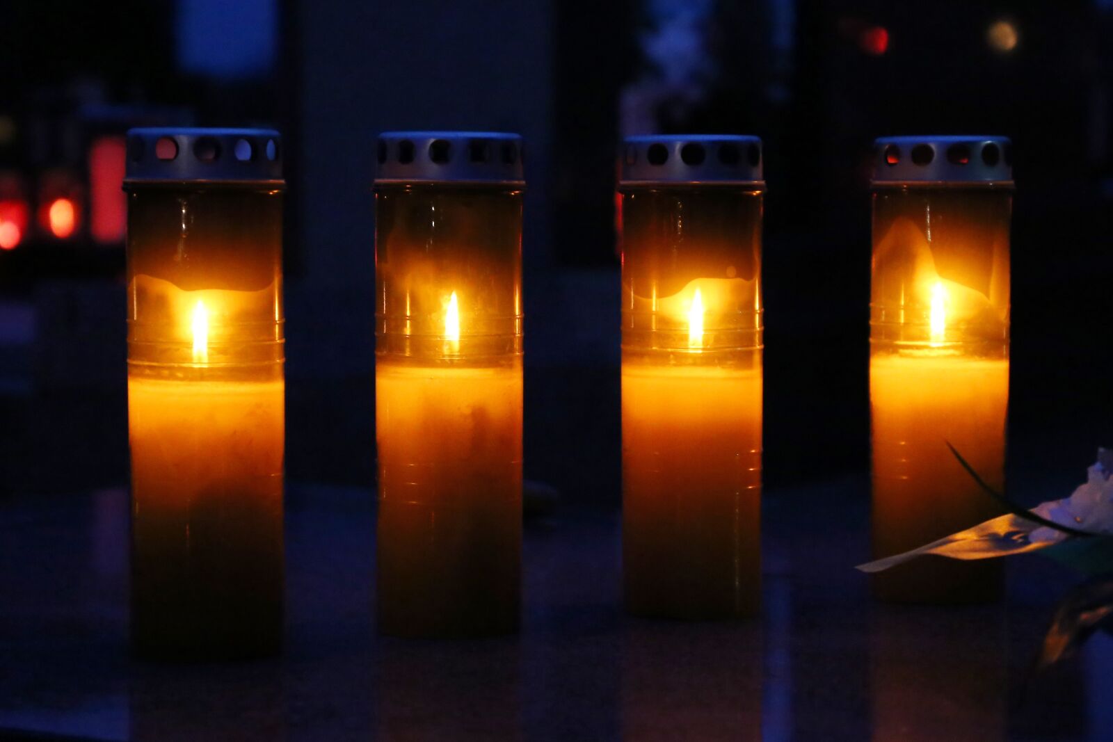 Canon EF 24-105mm F3.5-5.6 IS STM sample photo. All saints, yellow candles photography