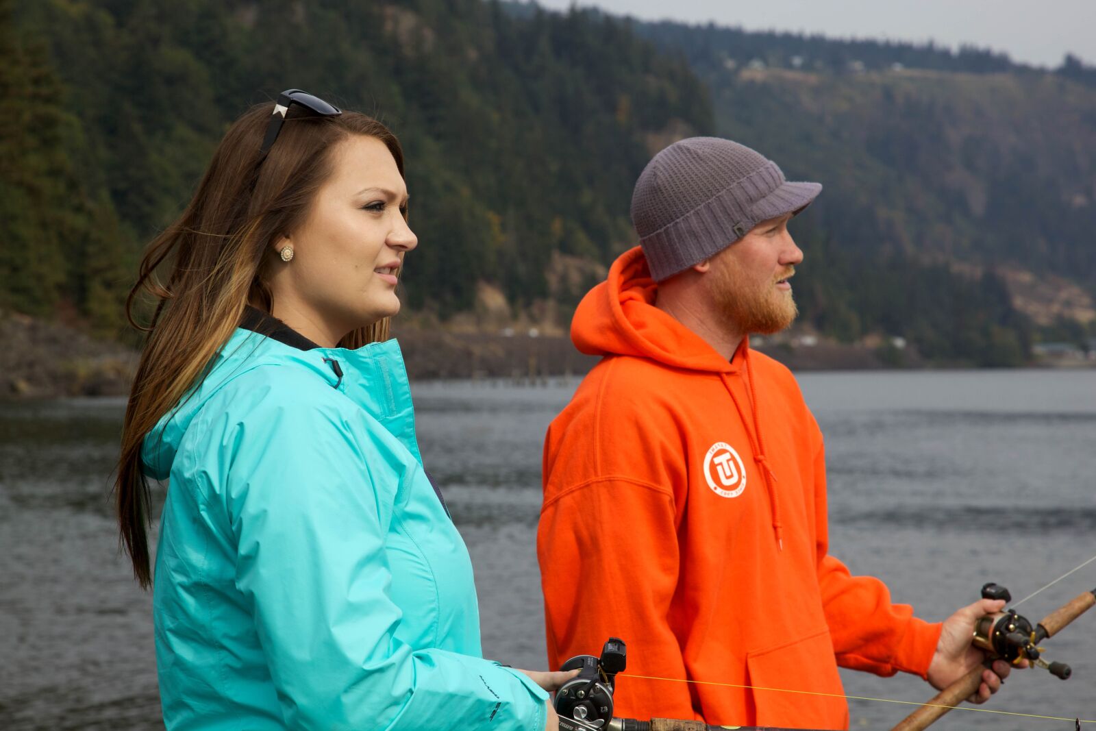 Canon EOS 5D Mark II sample photo. Young couple, fishing photography