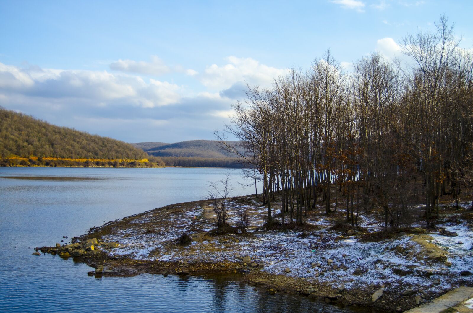 Nikon D5100 sample photo. Winter, cold, dam photography