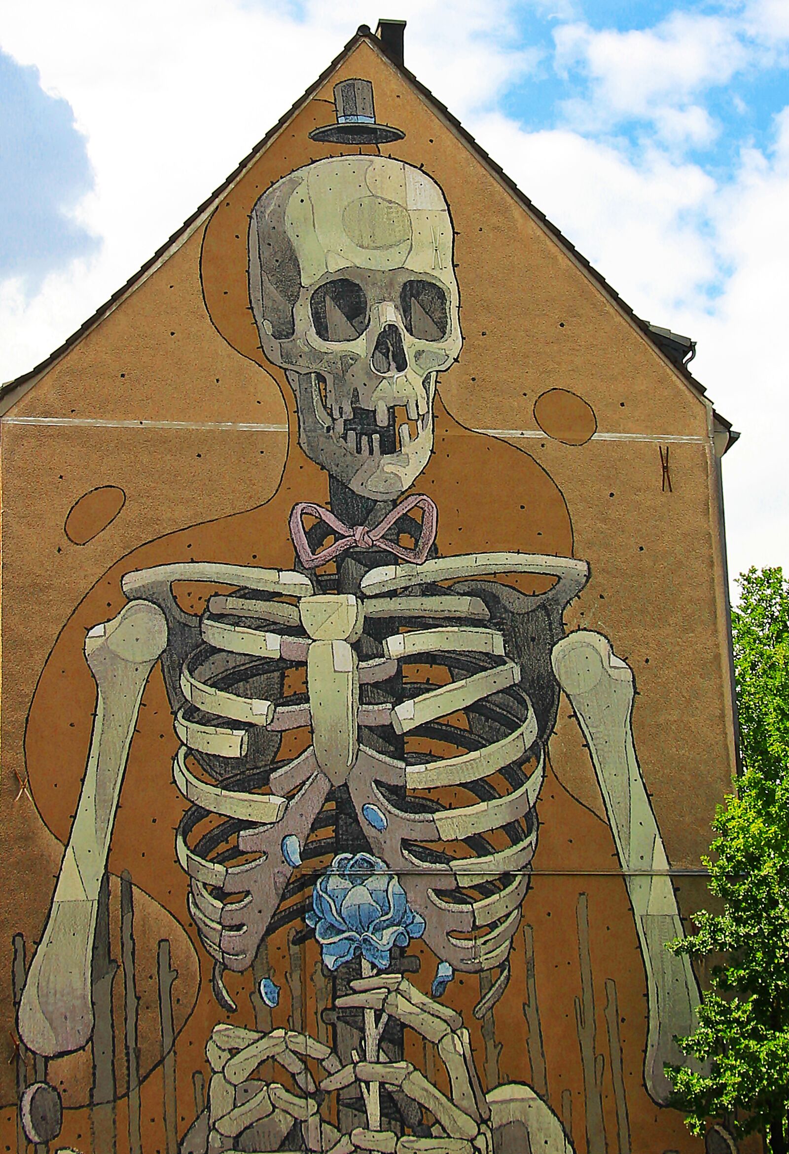 Canon EOS 550D (EOS Rebel T2i / EOS Kiss X4) sample photo. Graffiti, hauswand, skeleton photography