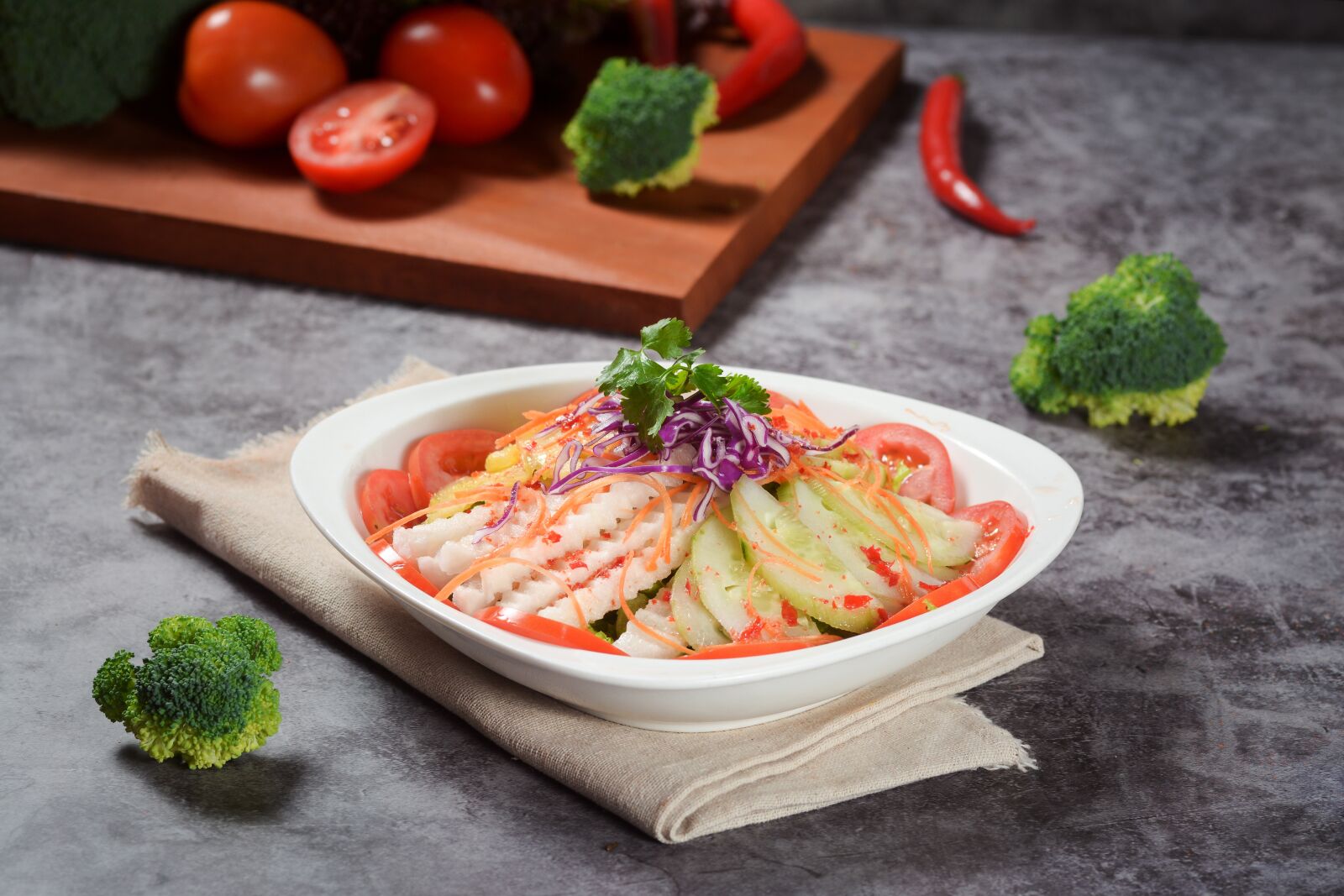 Nikon D7100 sample photo. Cucumber, salad, cucumber salad photography