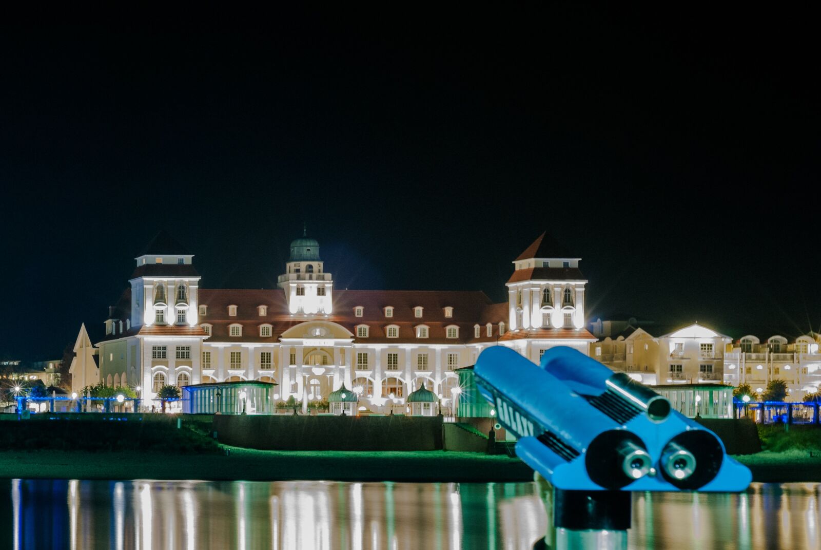 Nikon D80 sample photo. Rügen, telescope, abendstimmung photography