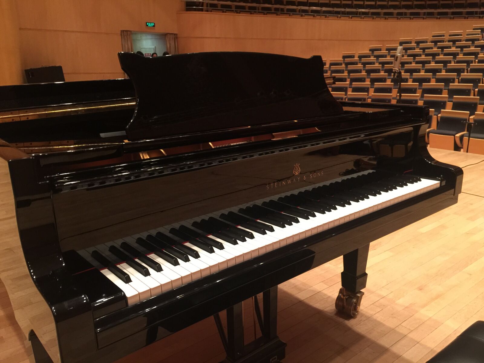 iPhone 6 Plus back camera 4.15mm f/2.2 sample photo. Piano, concert hall, steinway photography