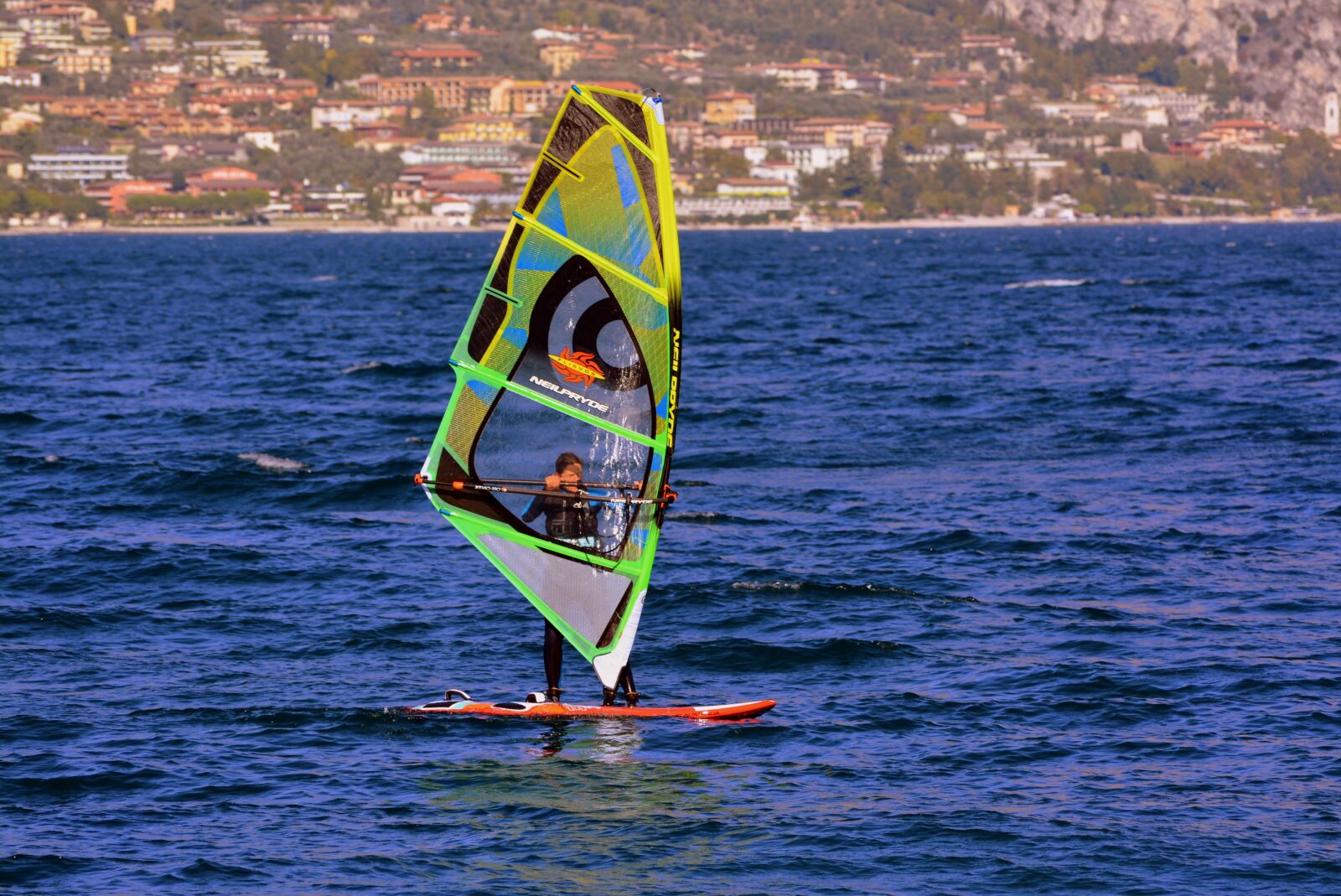 Nikon D7100 sample photo. Windsurfing, vela, lake photography