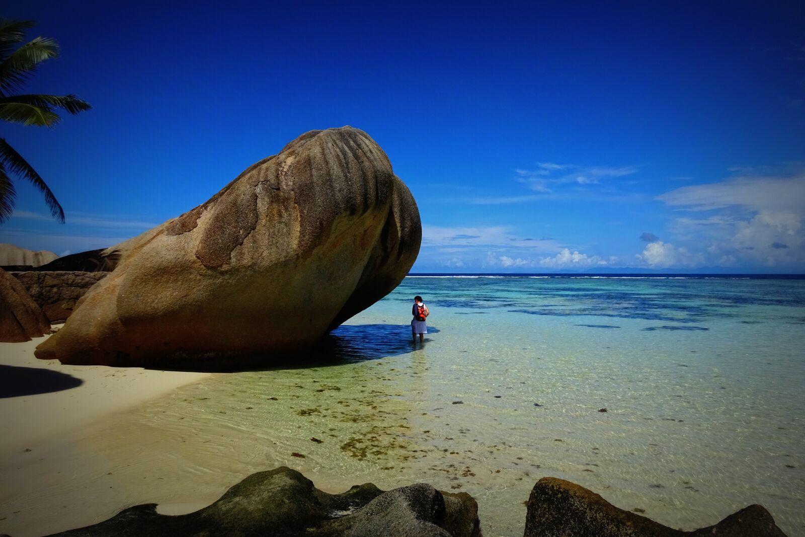 Sony Cyber-shot DSC-WX350 sample photo. Seychelles, rock, holidays photography