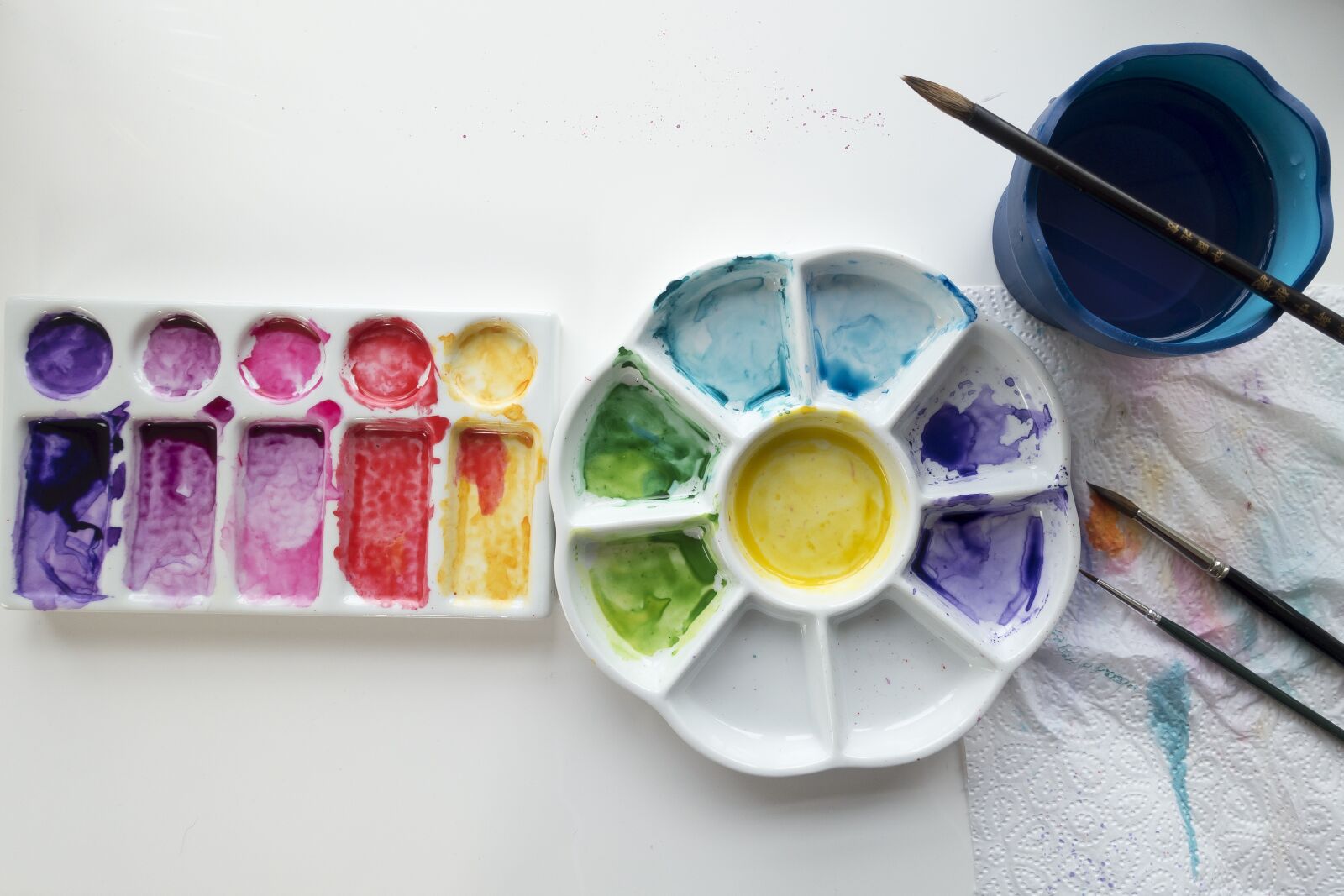 Sony Cyber-shot DSC-RX100 III sample photo. Watercolor, porcelain palette, background photography