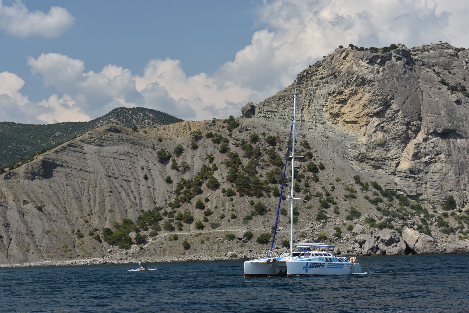 Nikon D3400 sample photo. Catamaran, ship, sea photography