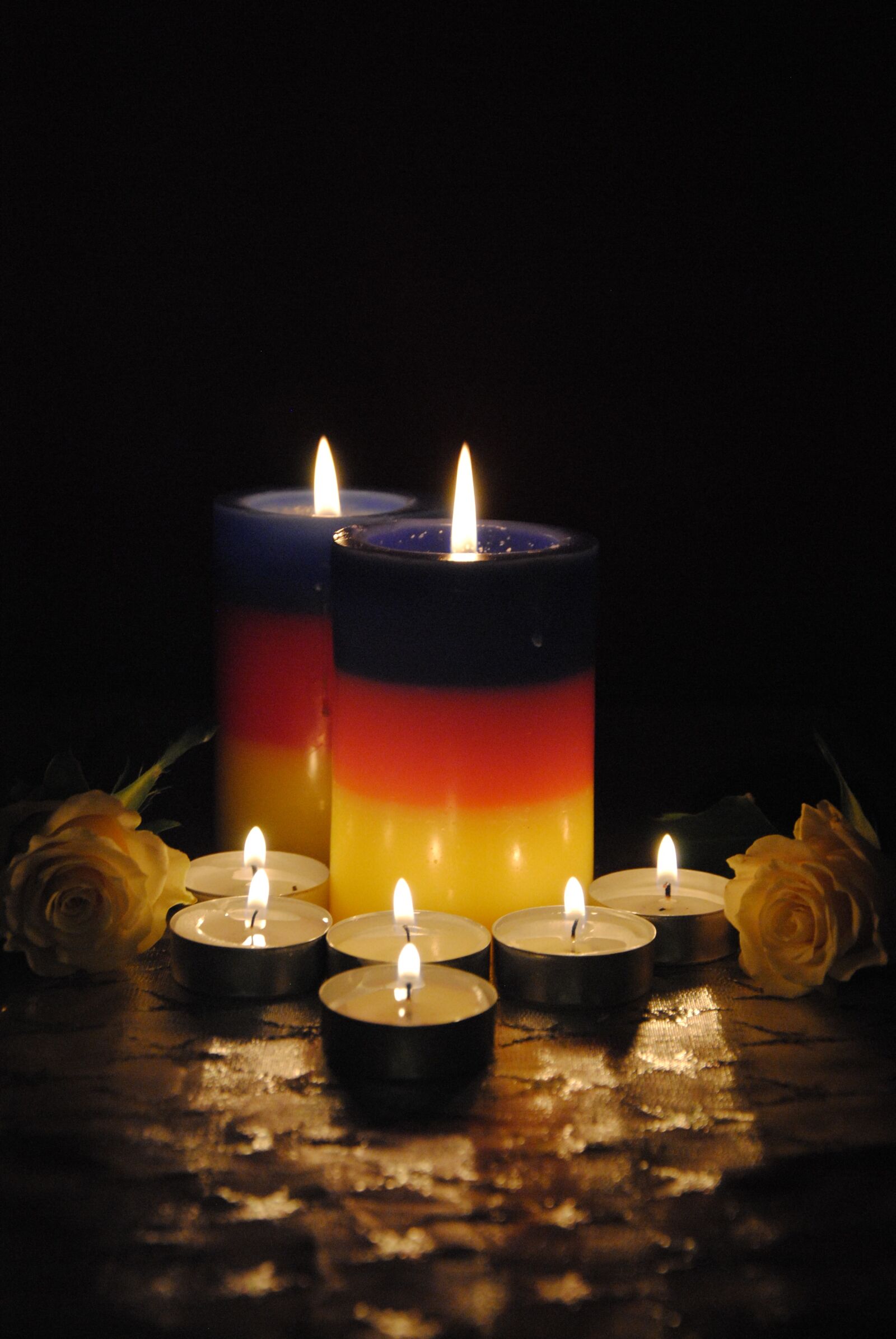 Nikon D3000 sample photo. Candles, night, light photography