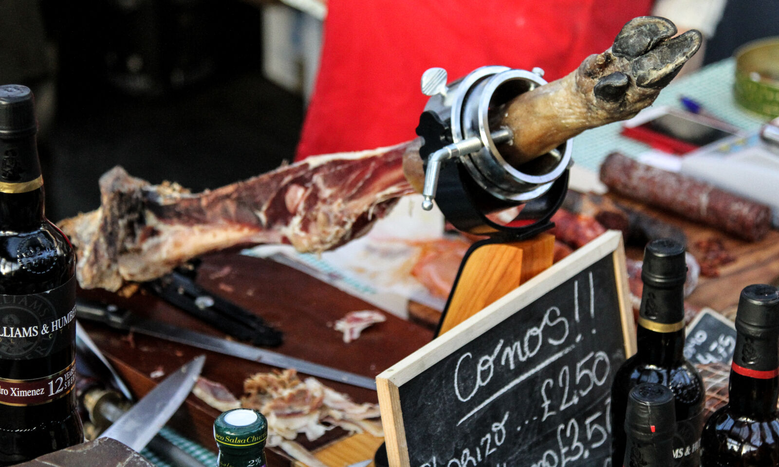 Canon EF 24-105mm F4L IS USM sample photo. Deli, pig, trotter, wine photography