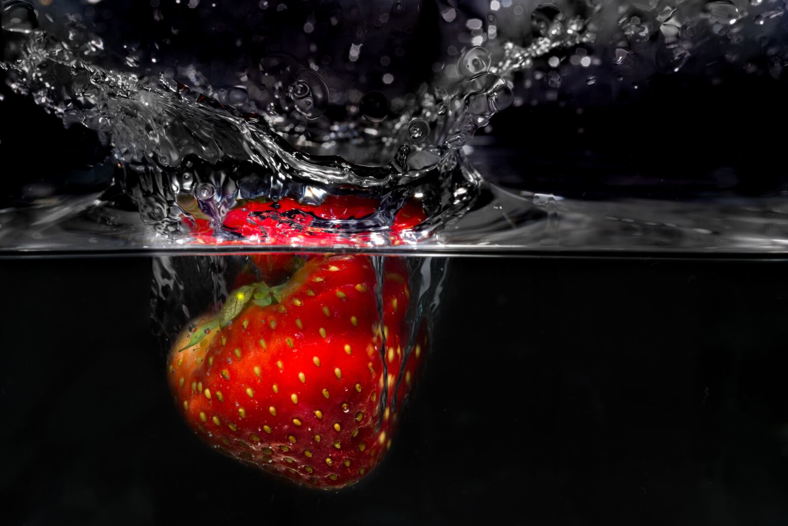 Nikon D610 sample photo. Strawberry, plunge, fresh photography