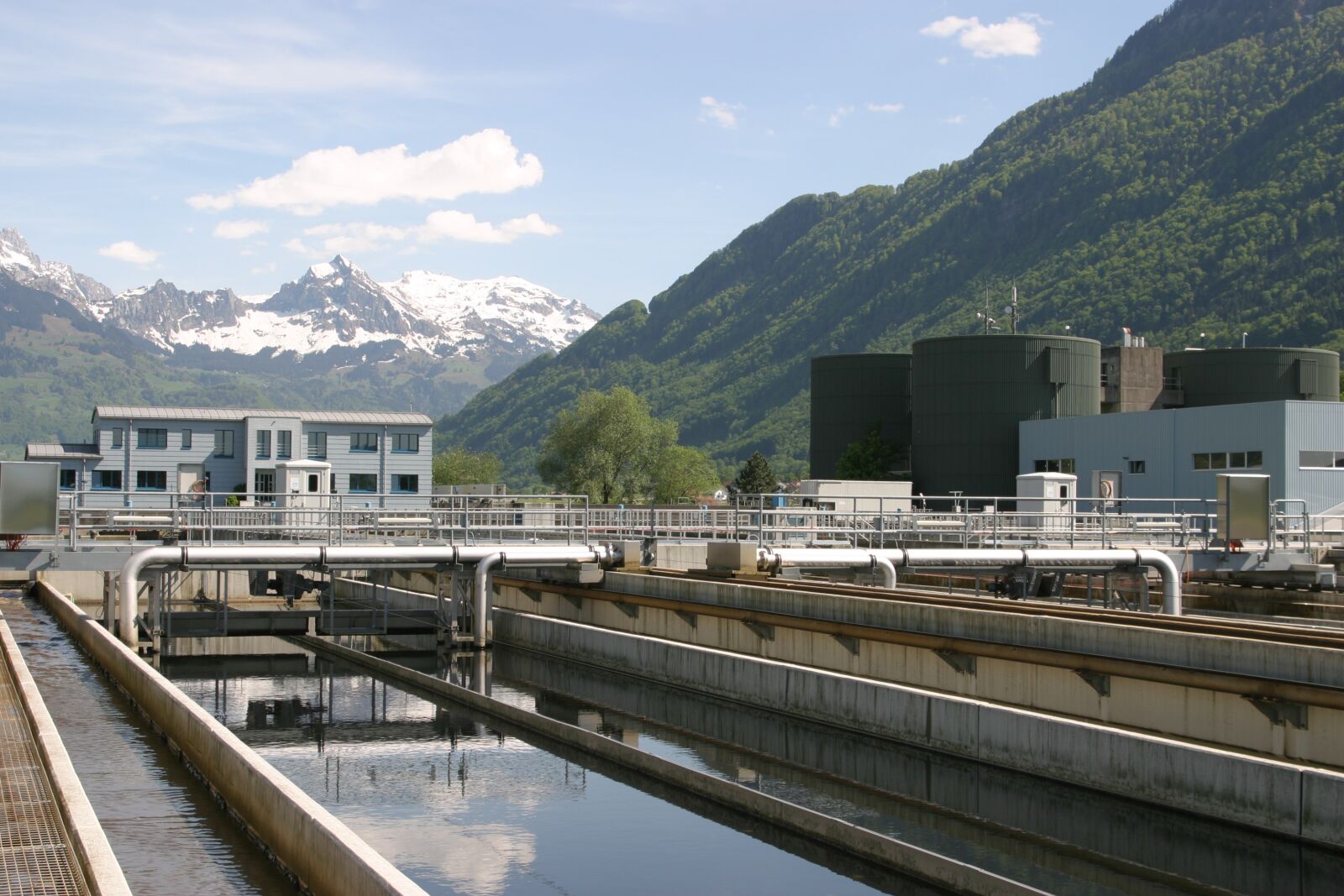 Canon EOS 10D sample photo. Sewage plant, switzerland, wastewater photography