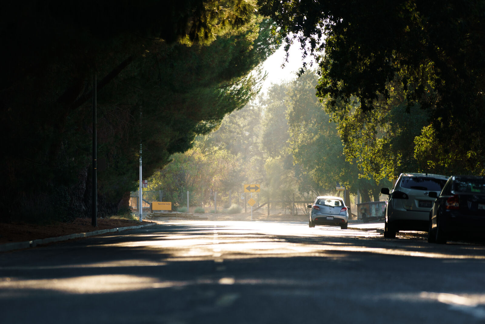 Sony FE 70-200mm F4 G OSS sample photo. Cars, light, road, shade photography