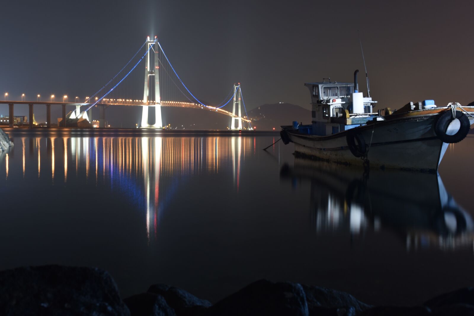 Nikon D5500 sample photo. Night, night view, water photography