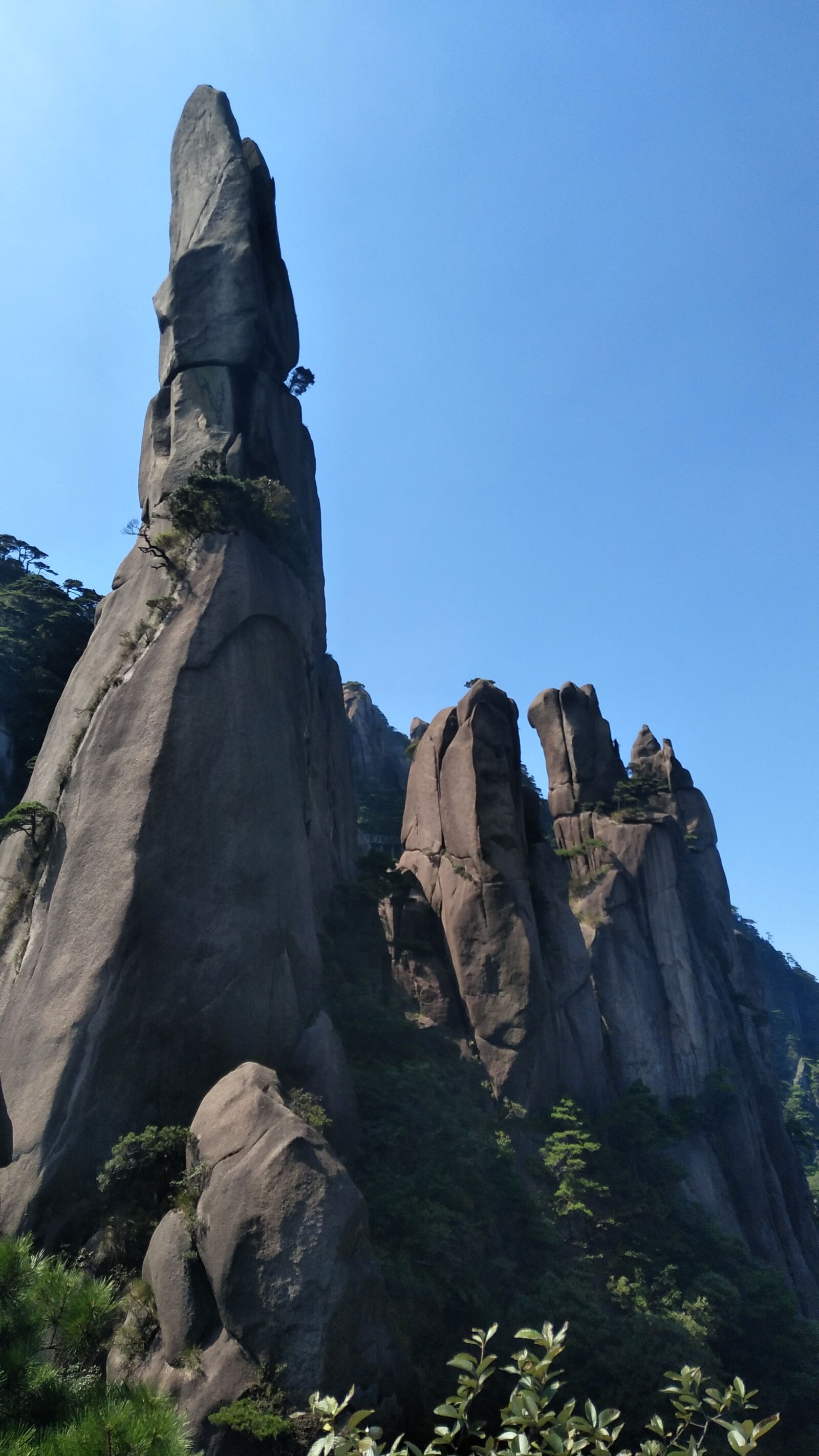 vivo X9 sample photo. Mount sanqingshan, sky, stone photography