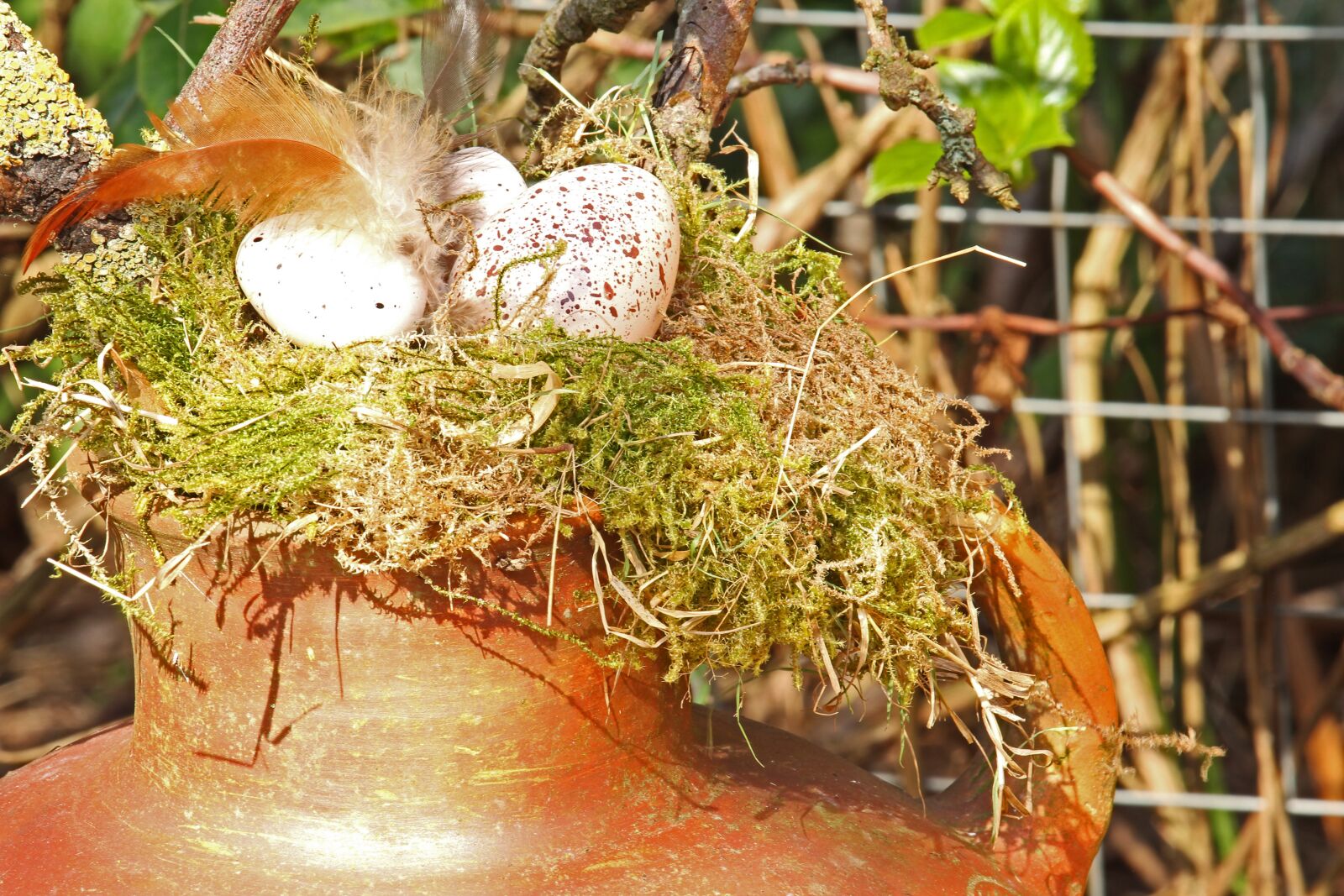 Canon EF-S 55-250mm F4-5.6 IS STM sample photo. Easter eggs, easter nest photography