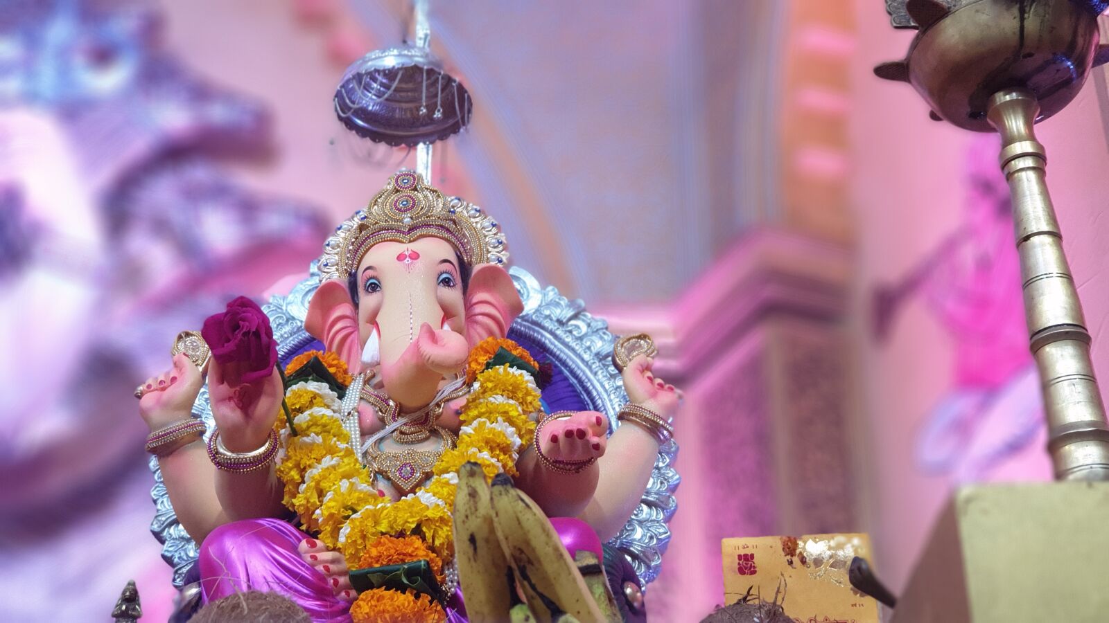 Samsung SM-G965F sample photo. Happy ganesh, family, festival photography